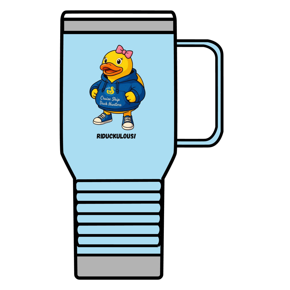 Riduckulous Rubber Duck Travel Mug — 20oz Insulated Coffee Tumbler