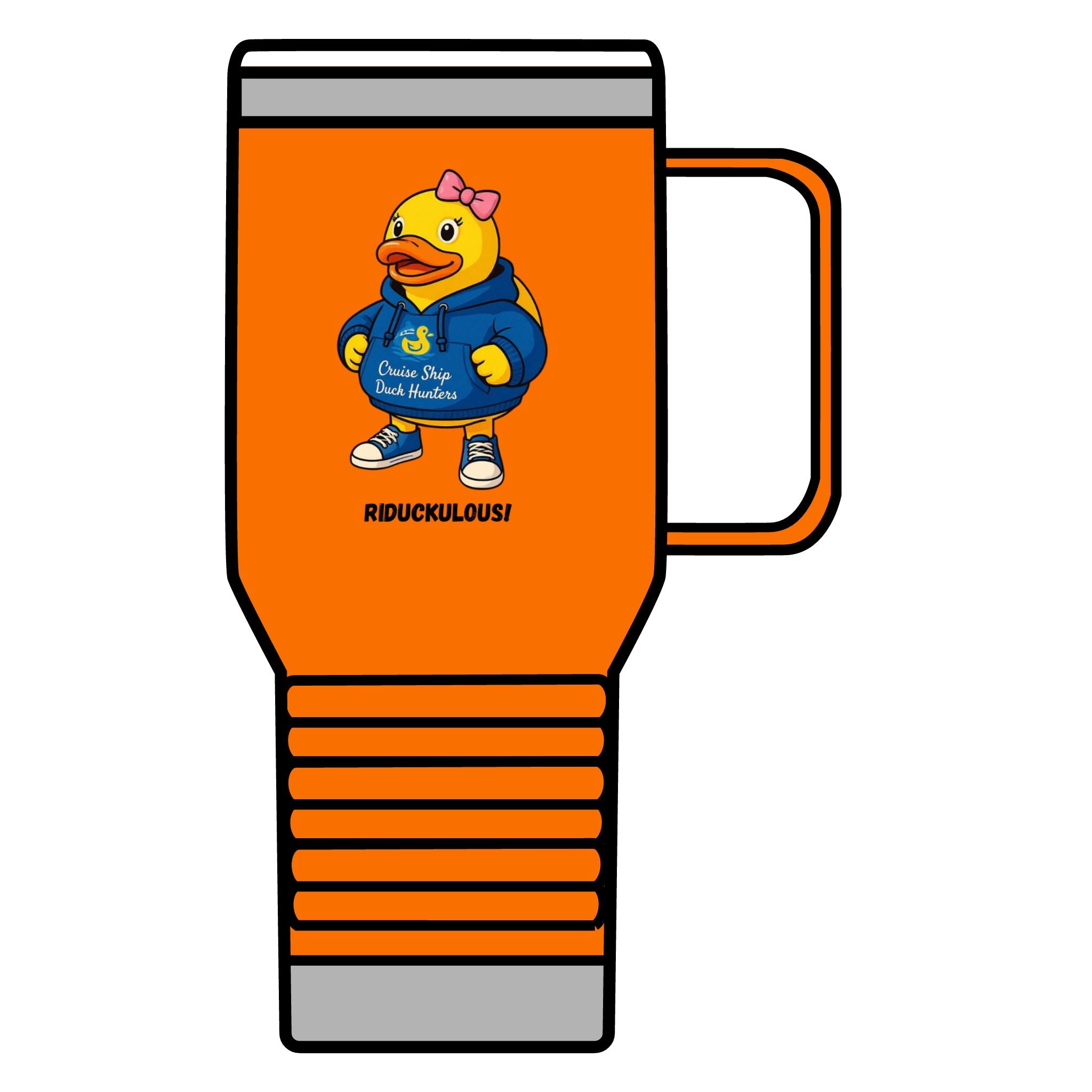 Riduckulous Rubber Duck Travel Mug — 20oz Insulated Coffee Tumbler