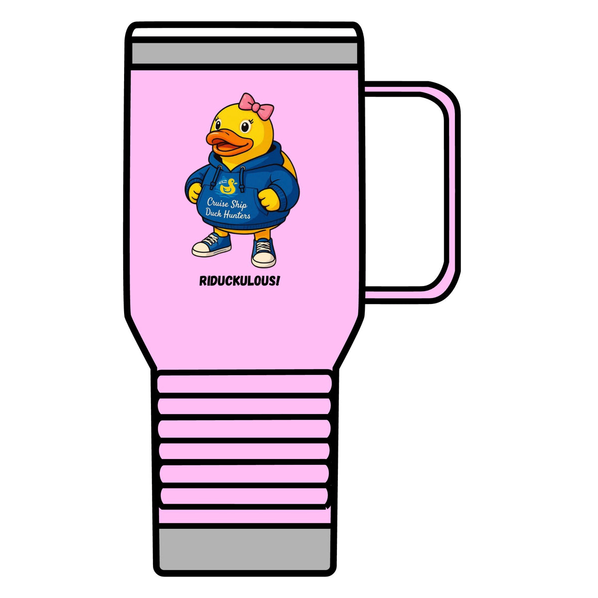 Riduckulous Rubber Duck Travel Mug — 20oz Insulated Coffee Tumbler