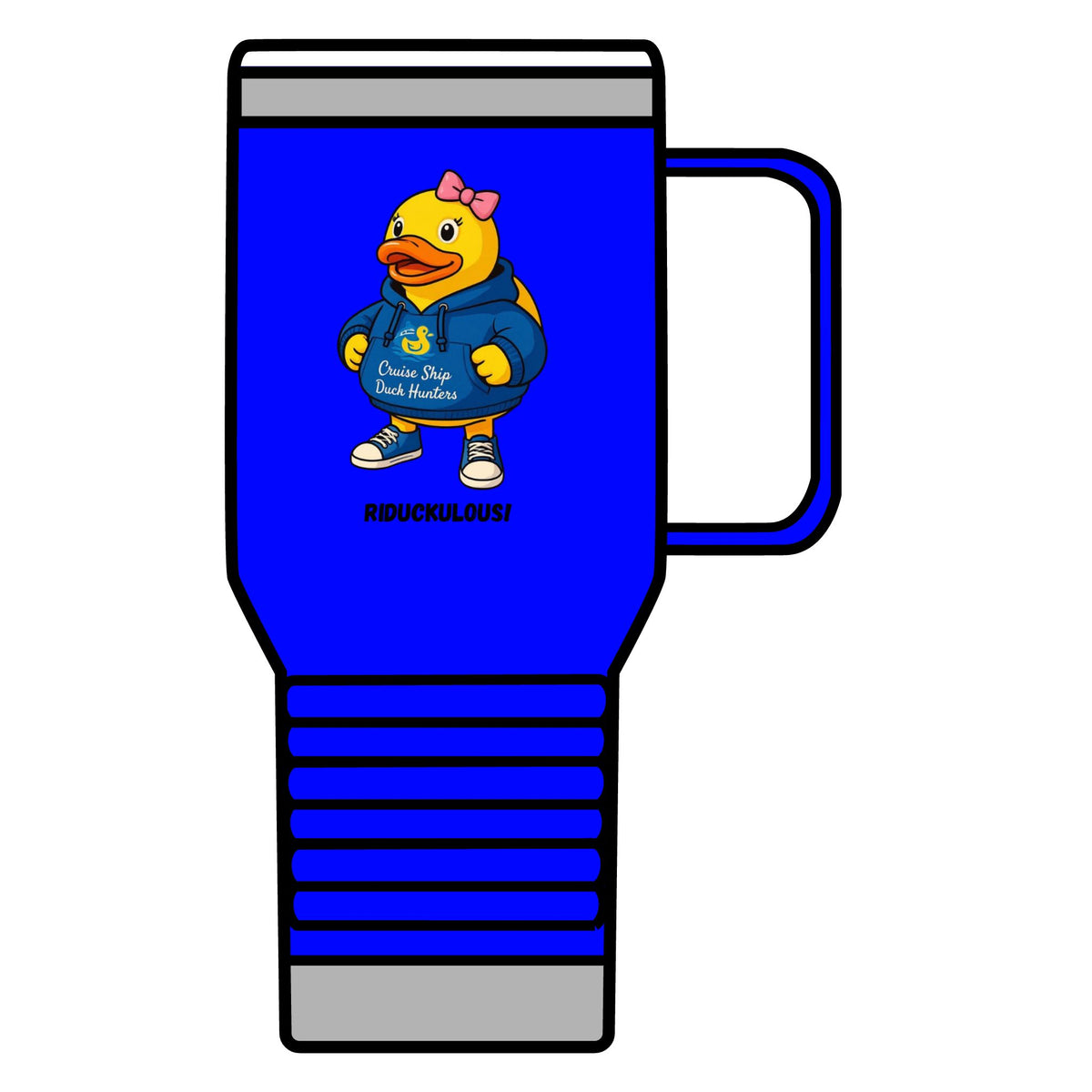 Riduckulous Rubber Duck Travel Mug — 20oz Insulated Coffee Tumbler