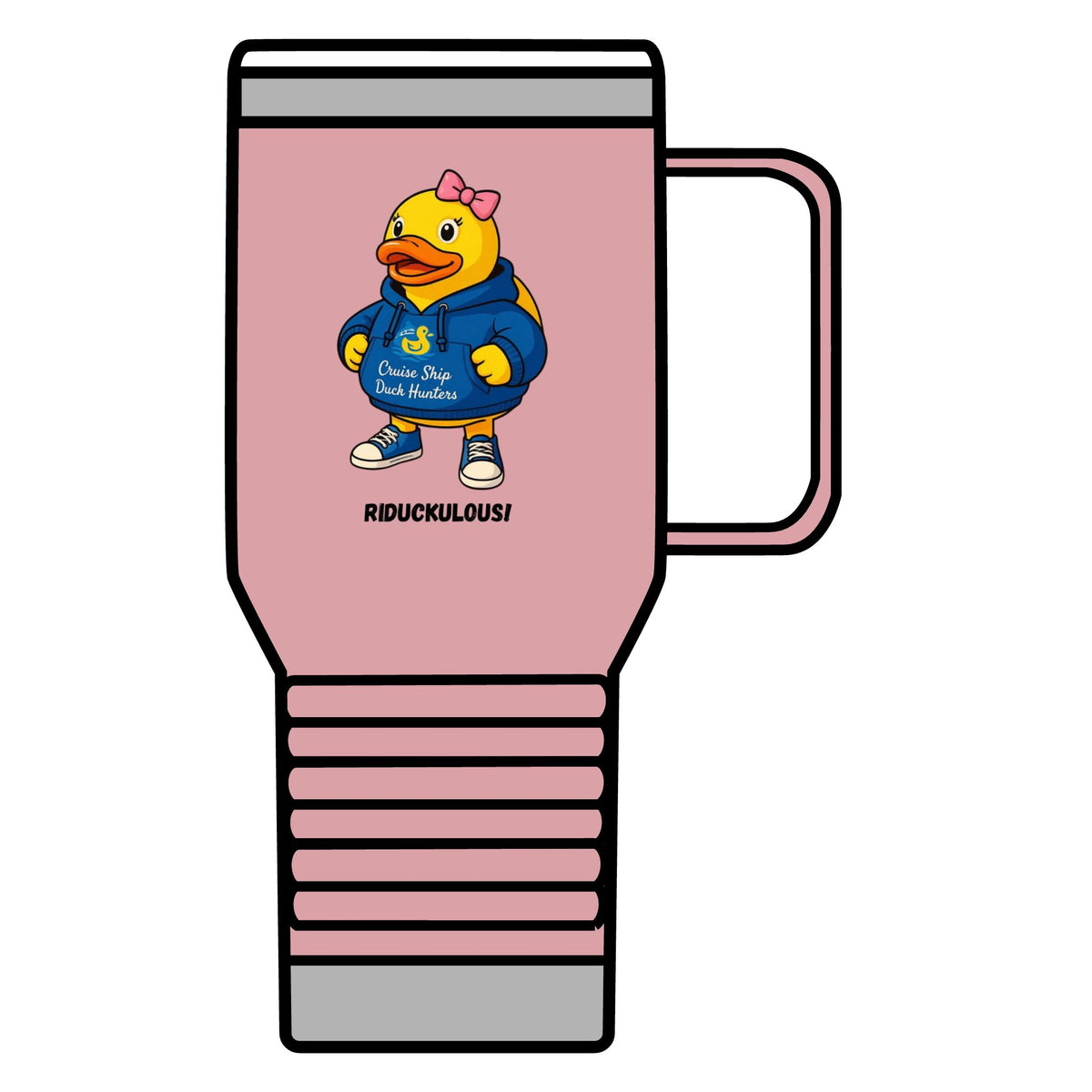 Riduckulous Rubber Duck Travel Mug — 20oz Insulated Coffee Tumbler