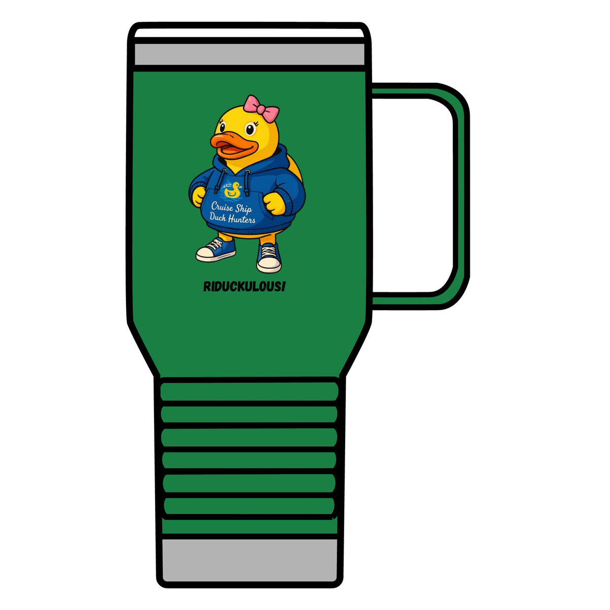 Riduckulous Rubber Duck Travel Mug — 20oz Insulated Coffee Tumbler