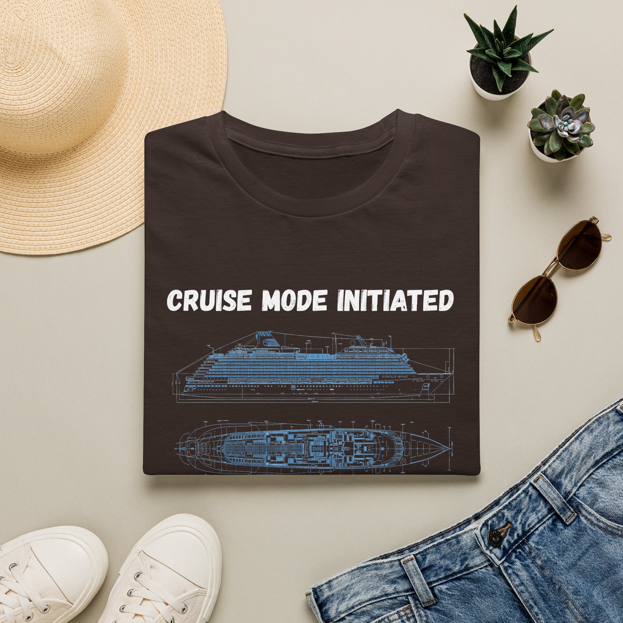 Cruise Mode Initiated T-Shirt —Rubber Ducks on a 7 Day Cruise