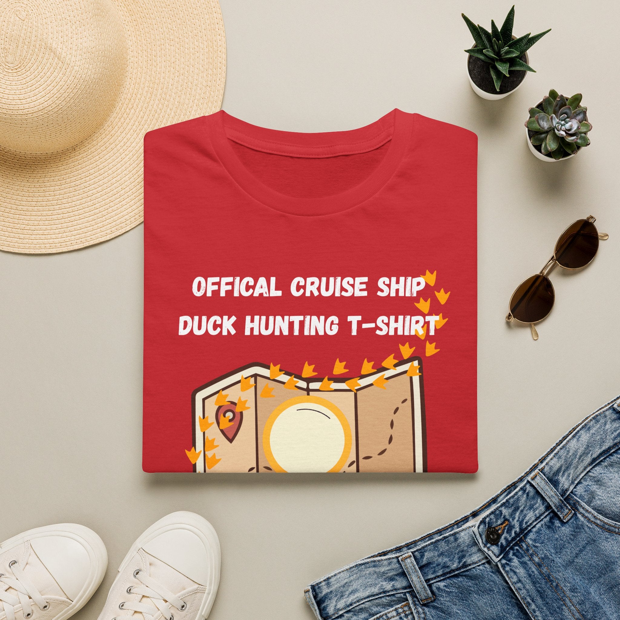 Adventure Map Duck Hunt T-Shirt — Wanderlust Vintage Map Graphic Tee