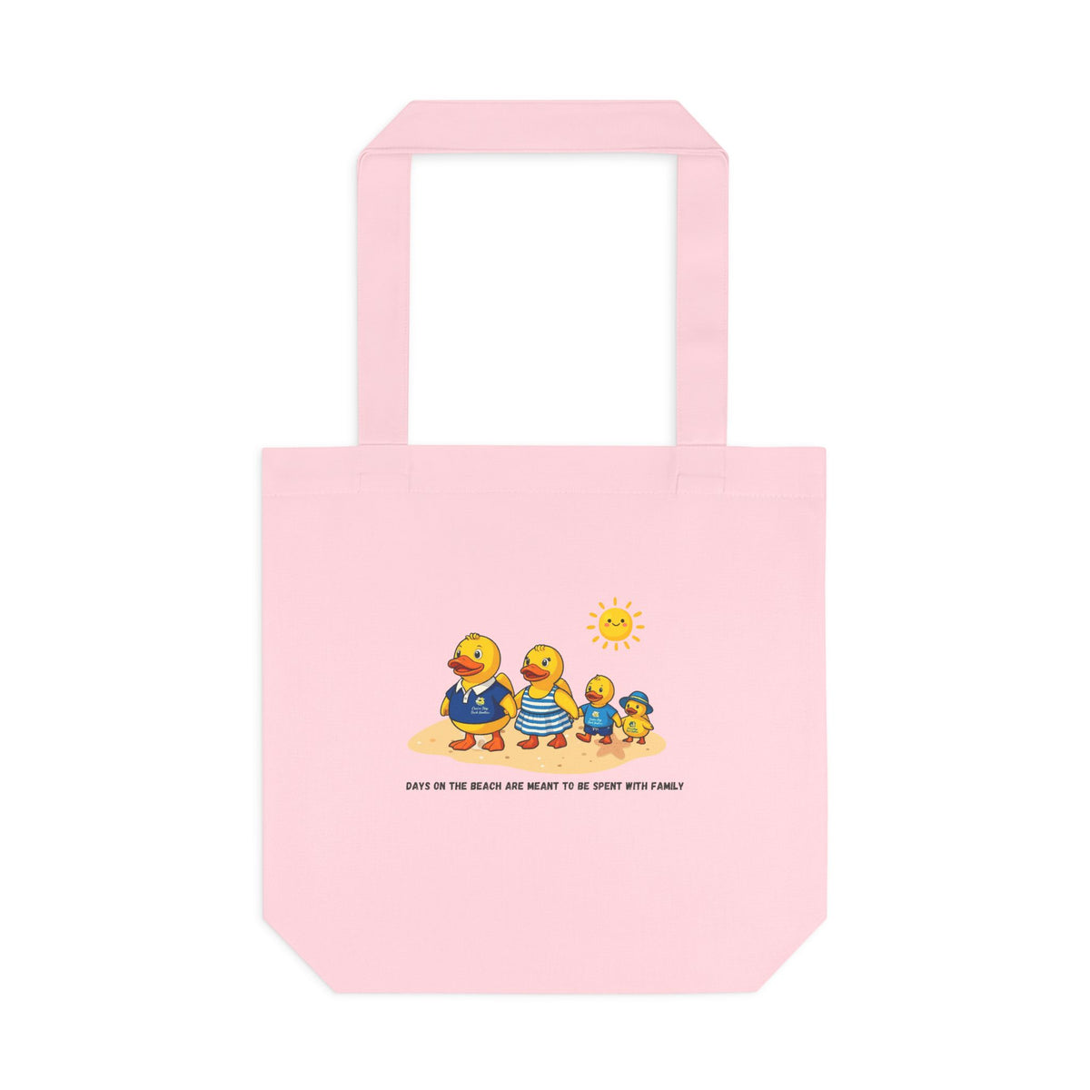 Rubber Duck Family Beach Cotton Tote Bag – Eco-Friendly Shopper