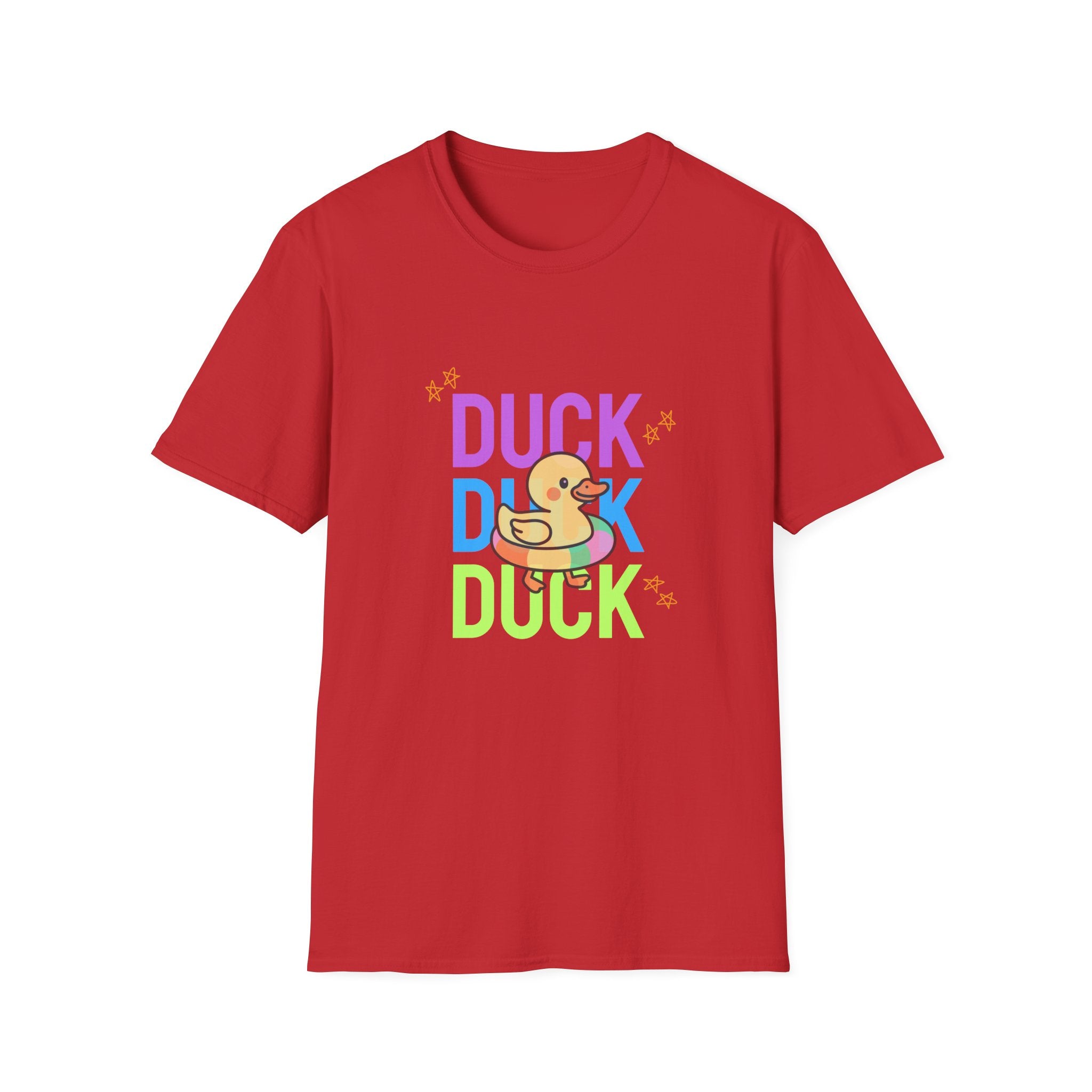 Rubber Duck T-Shirt — Cute Neon Duck Kids & Adult Graphic Tee