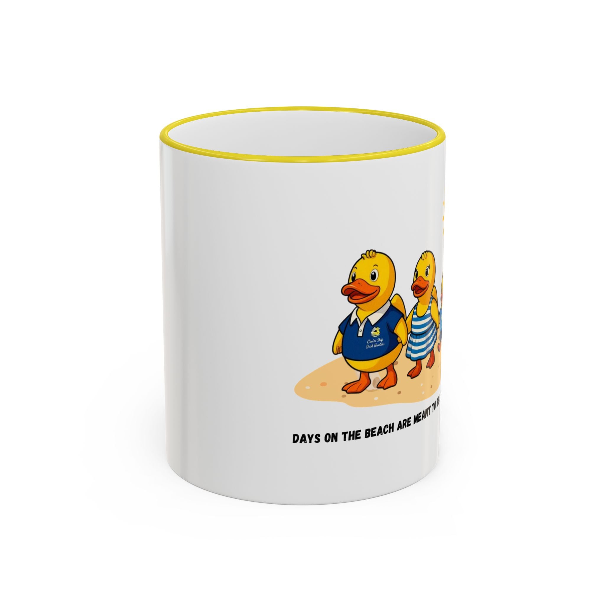 Beach Duck  Family Accent Rim Mug — "Days on the Beach Family"