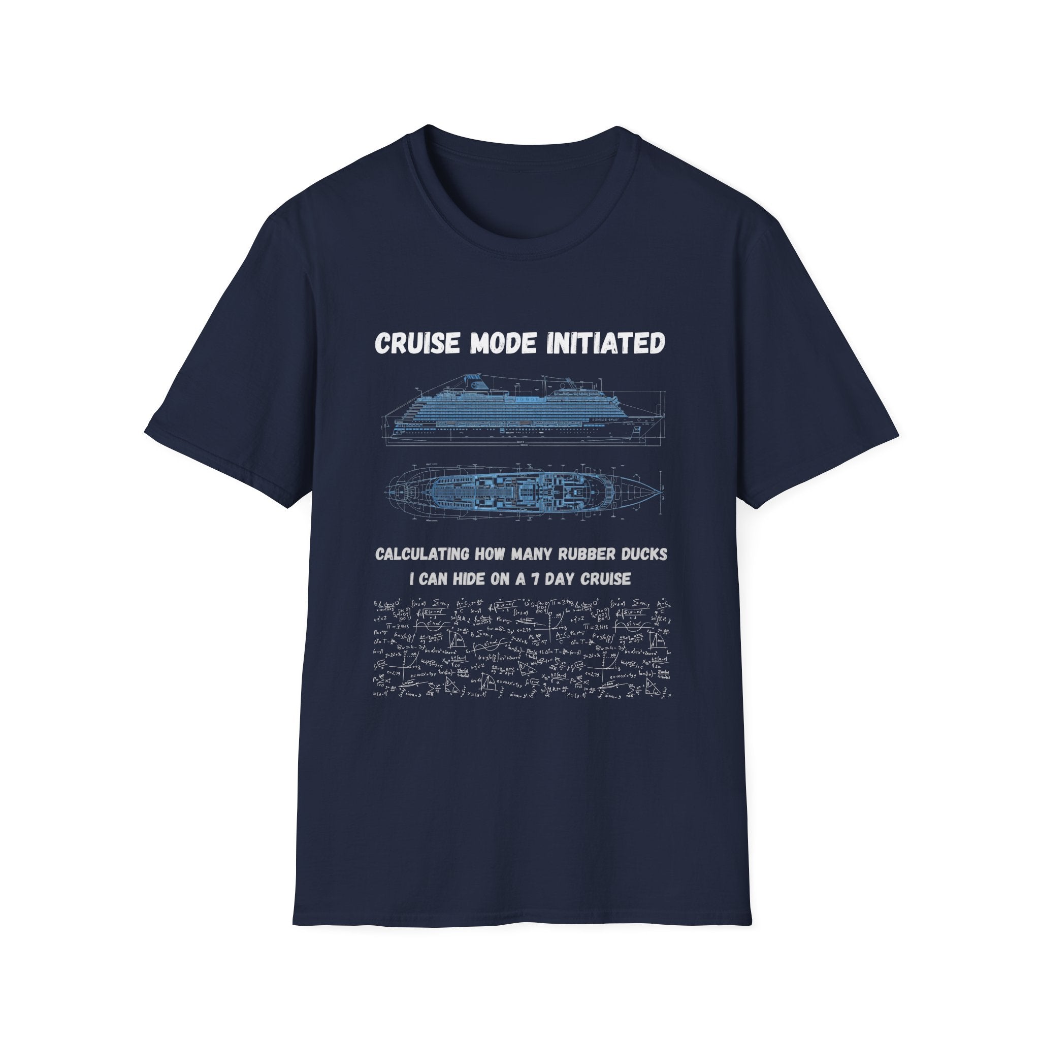 Cruise Mode Initiated T-Shirt —Rubber Ducks on a 7 Day Cruise