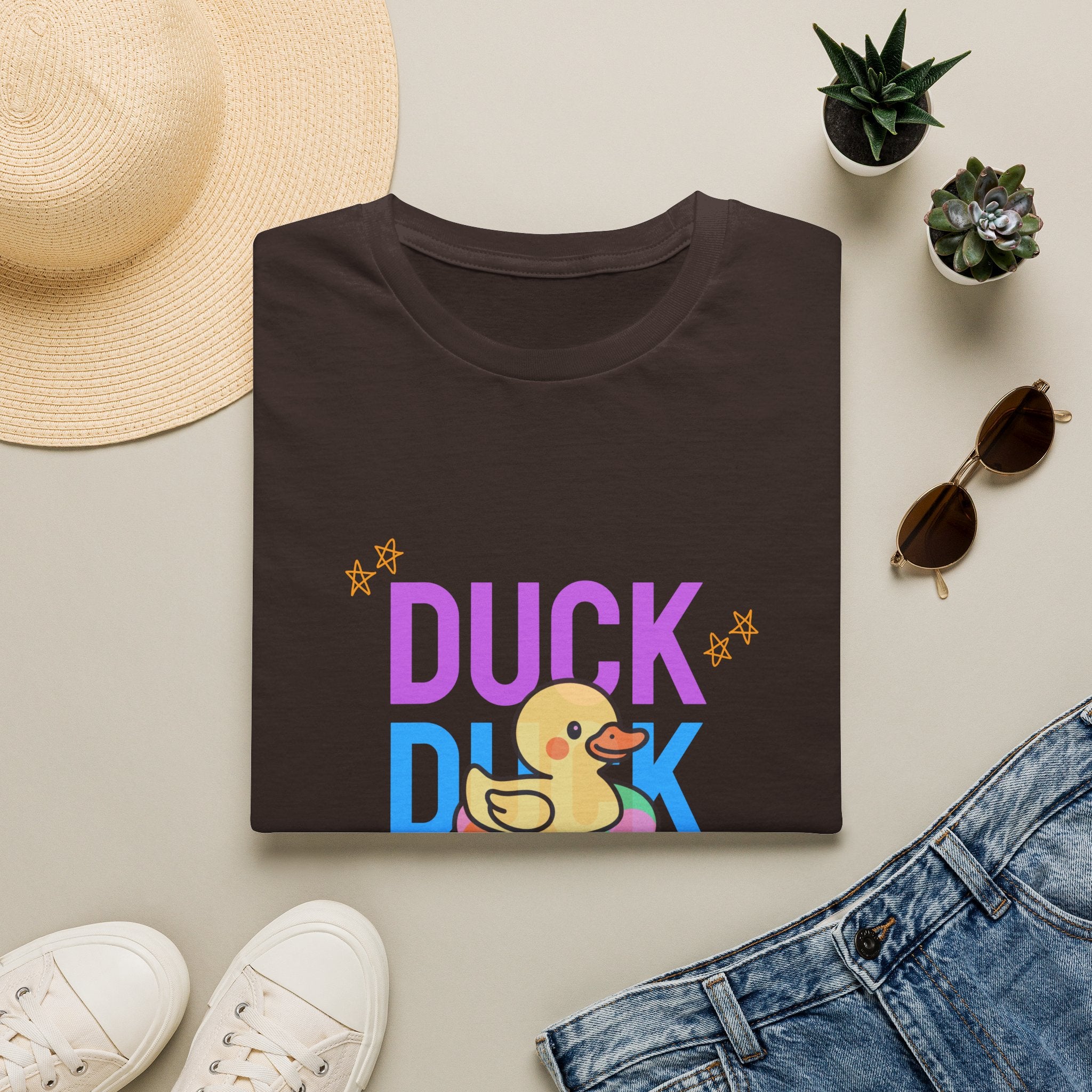 Rubber Duck T-Shirt — Cute Neon Duck Kids & Adult Graphic Tee