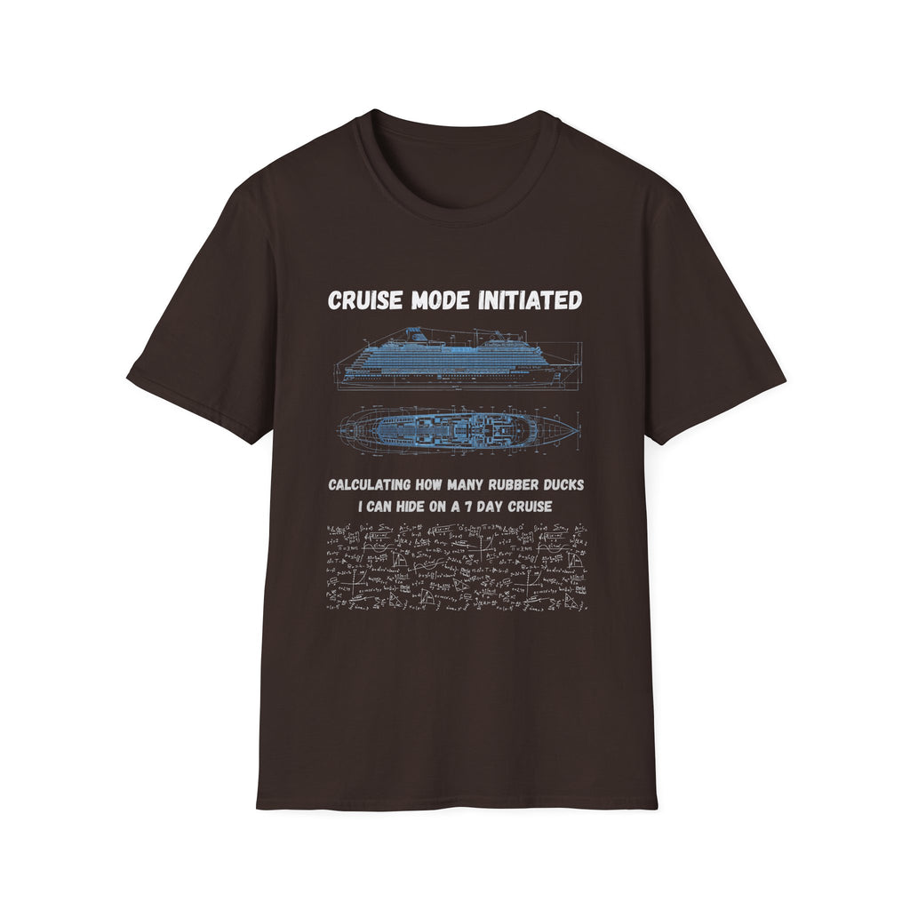 Cruise Mode Initiated T-Shirt —Rubber Ducks on a 7 Day Cruise