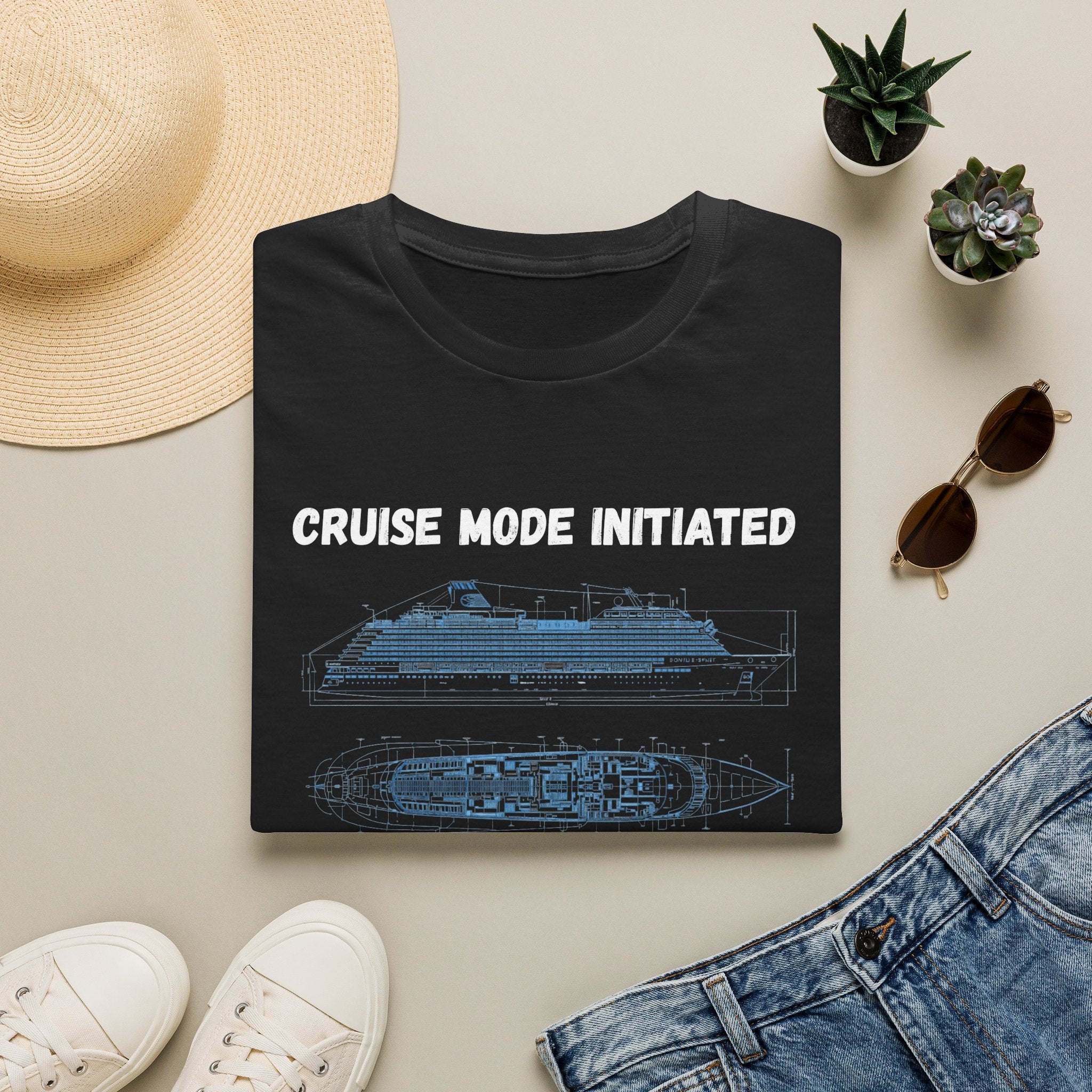 Cruise Mode Initiated T-Shirt —Rubber Ducks on a 7 Day Cruise