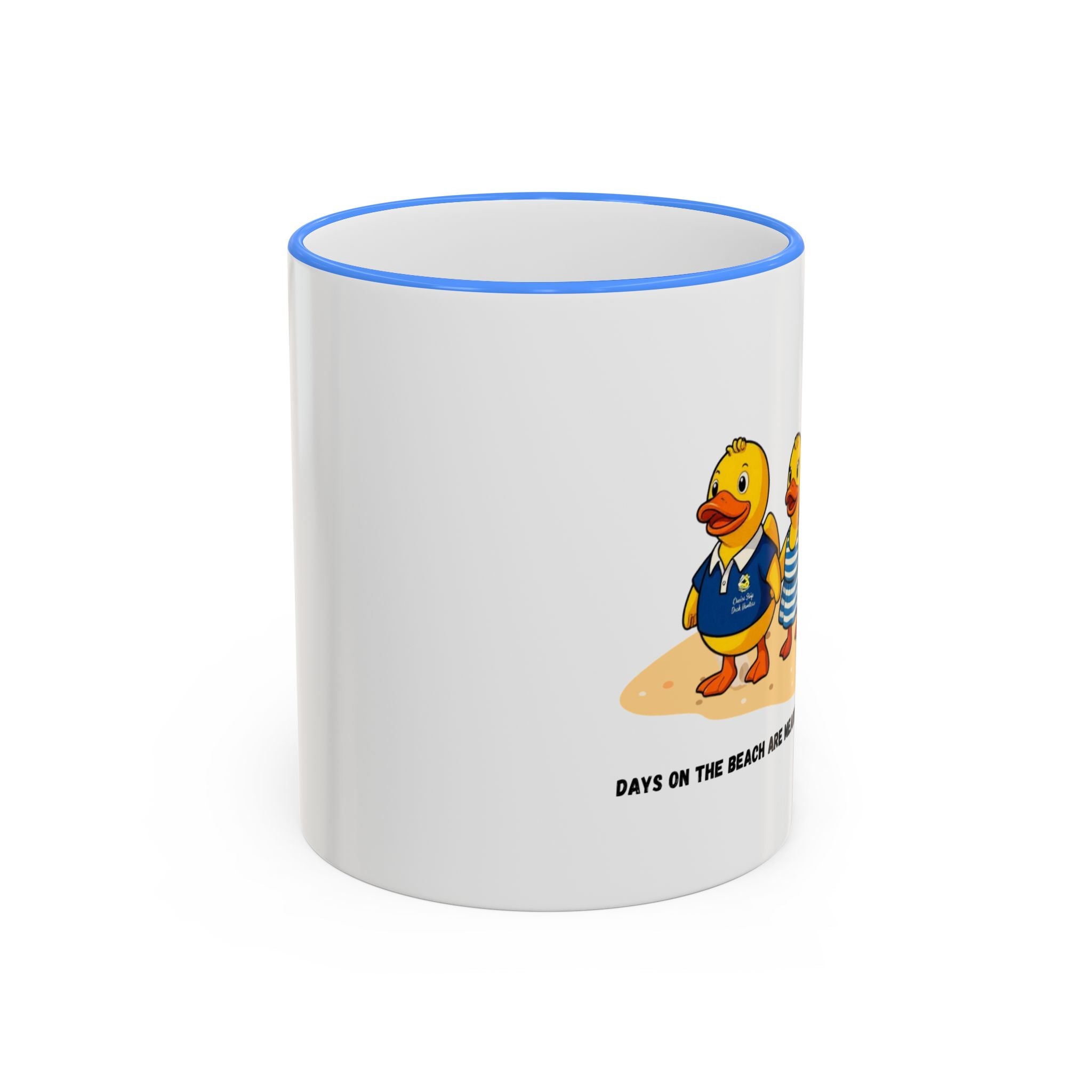 Beach Duck  Family Accent Rim Mug — "Days on the Beach Family"