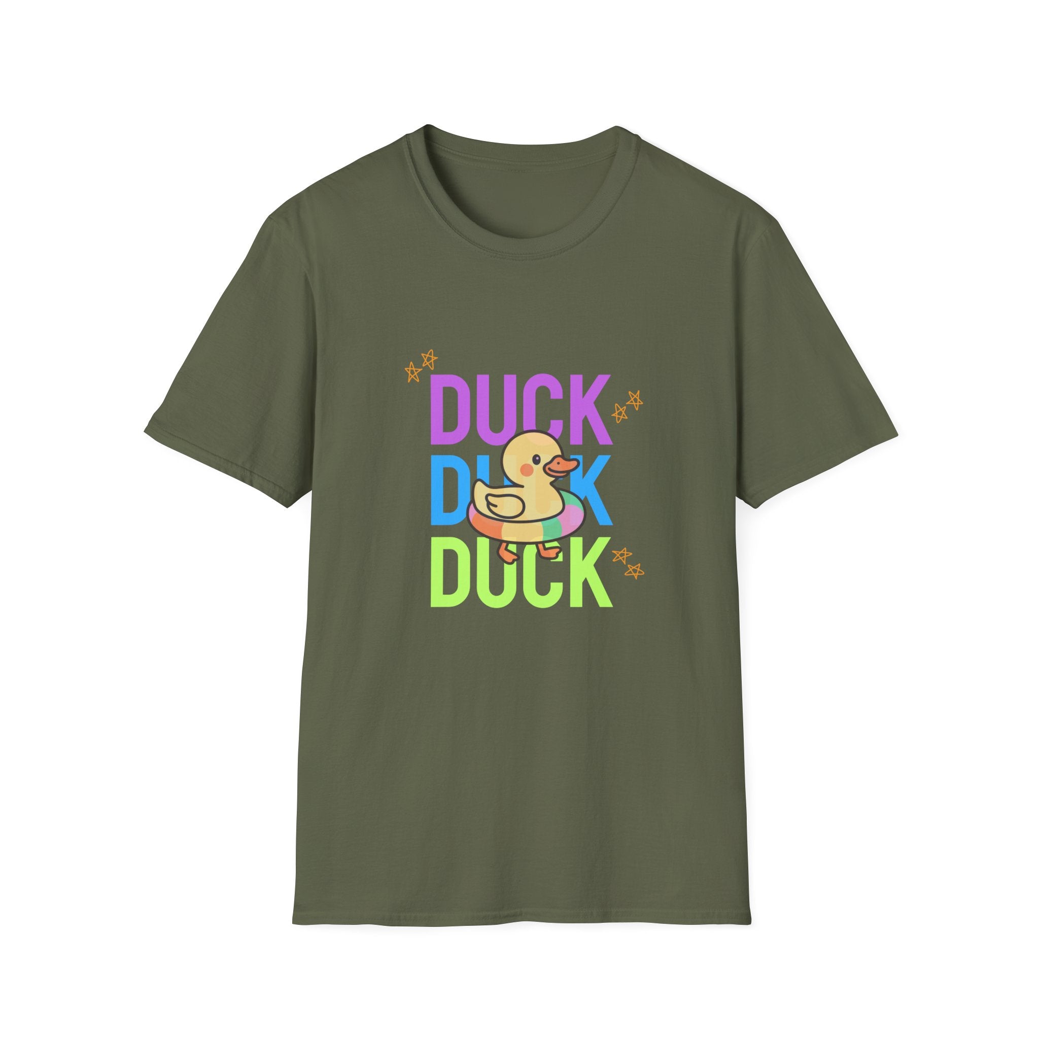 Rubber Duck T-Shirt — Cute Neon Duck Kids & Adult Graphic Tee