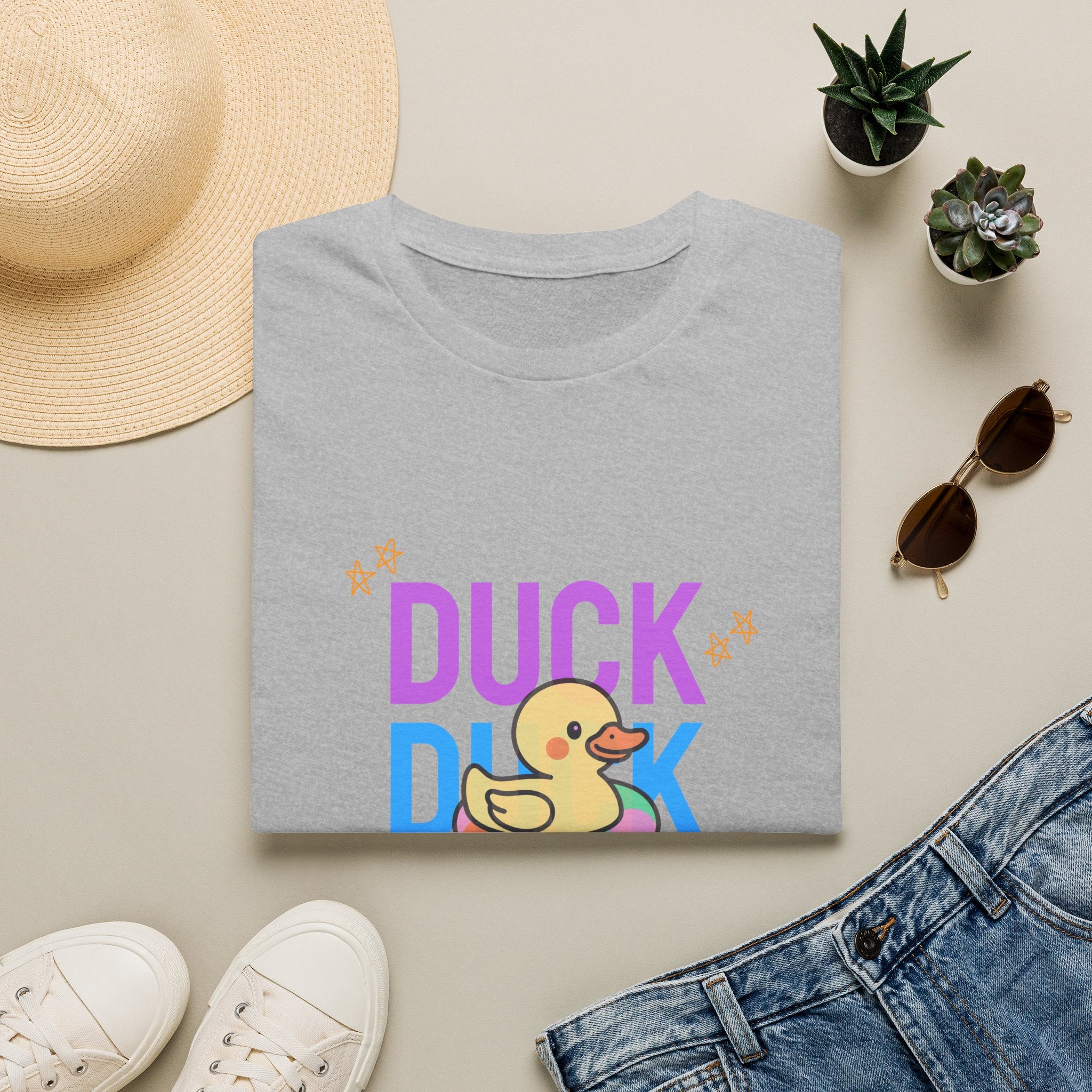 Rubber Duck T-Shirt — Cute Neon Duck Kids & Adult Graphic Tee