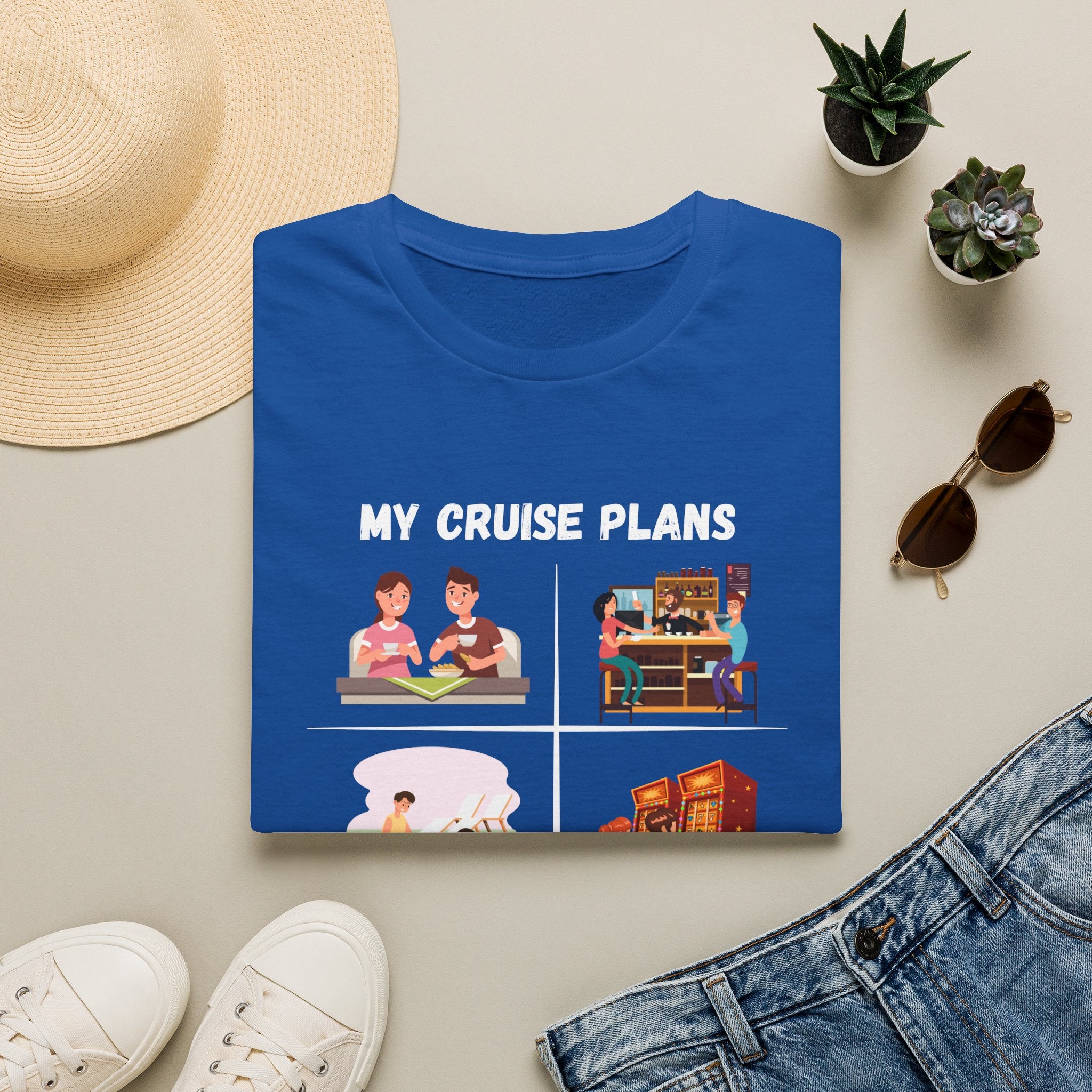 Cruise Plans T-Shirt — Funny Vacation Activity Graphic Tee