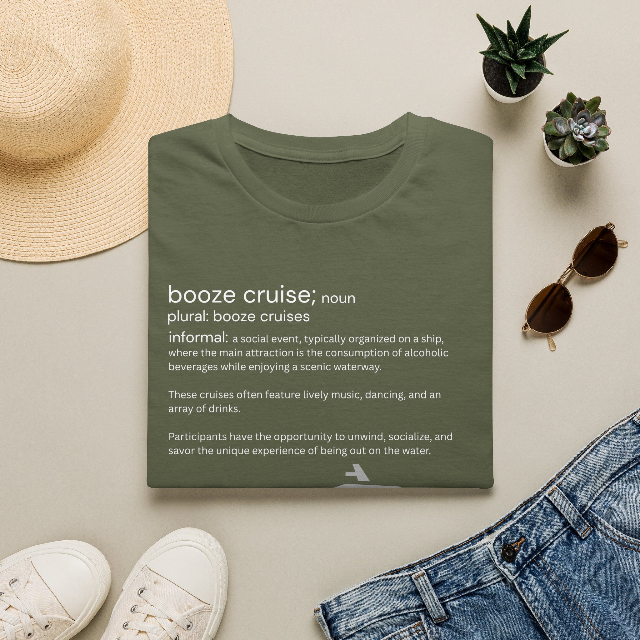 Booze Cruise Definition T-Shirt — Funny Cruise Party Graphic Tee