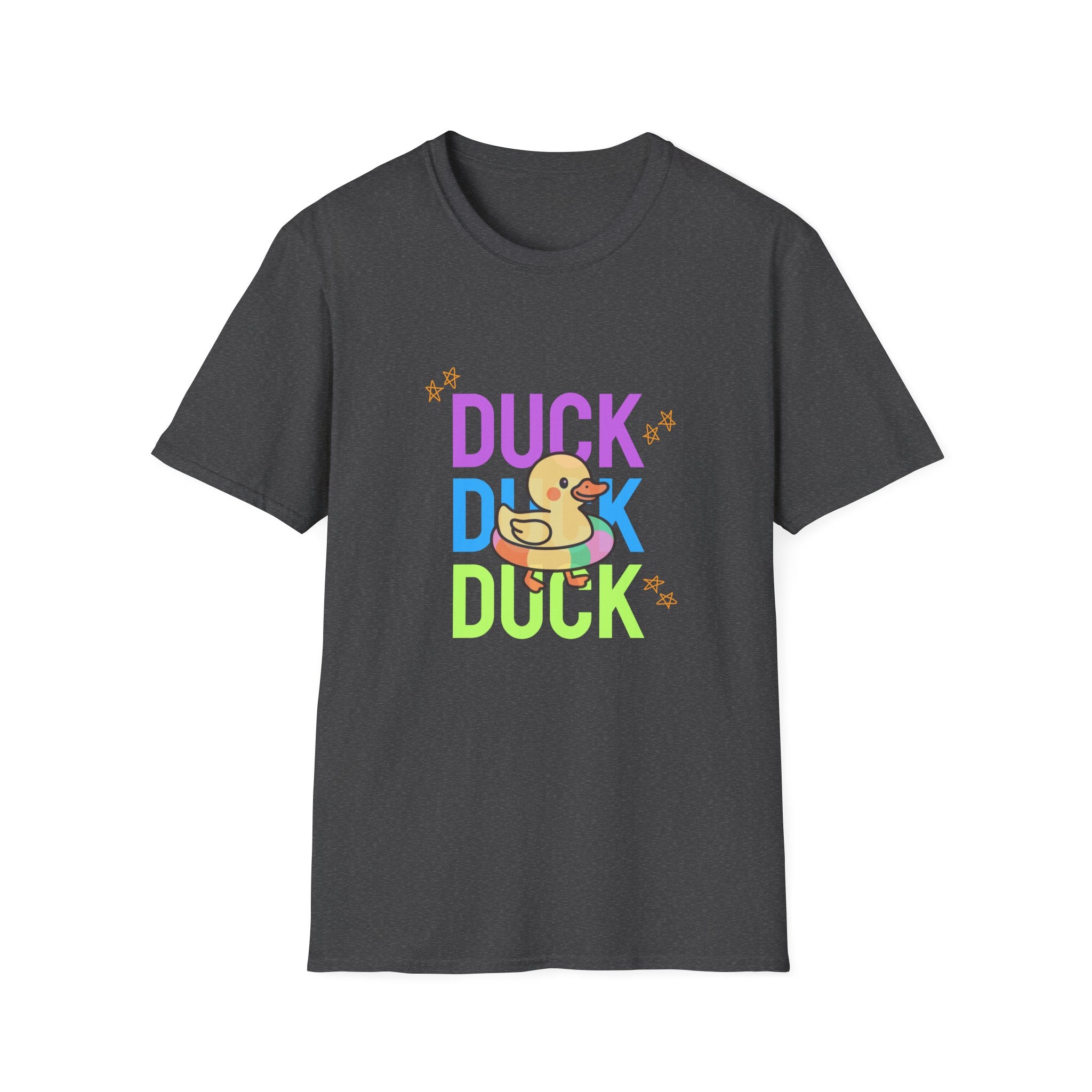 Rubber Duck T-Shirt — Cute Neon Duck Kids & Adult Graphic Tee