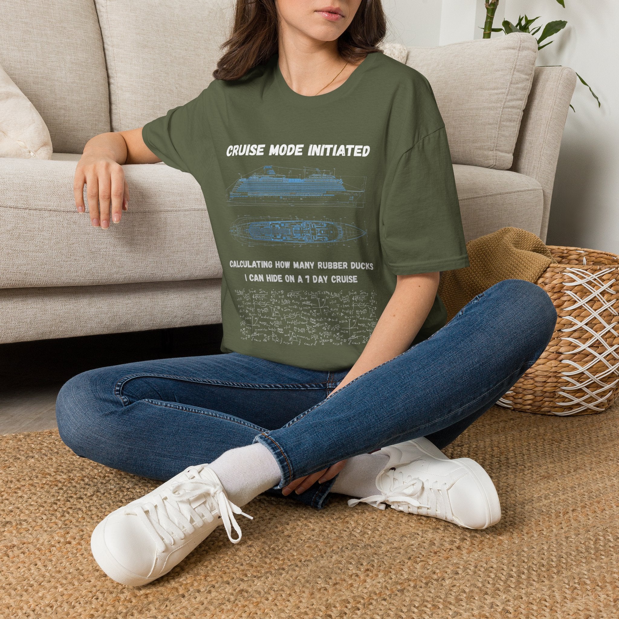 Cruise Mode Initiated T-Shirt —Rubber Ducks on a 7 Day Cruise
