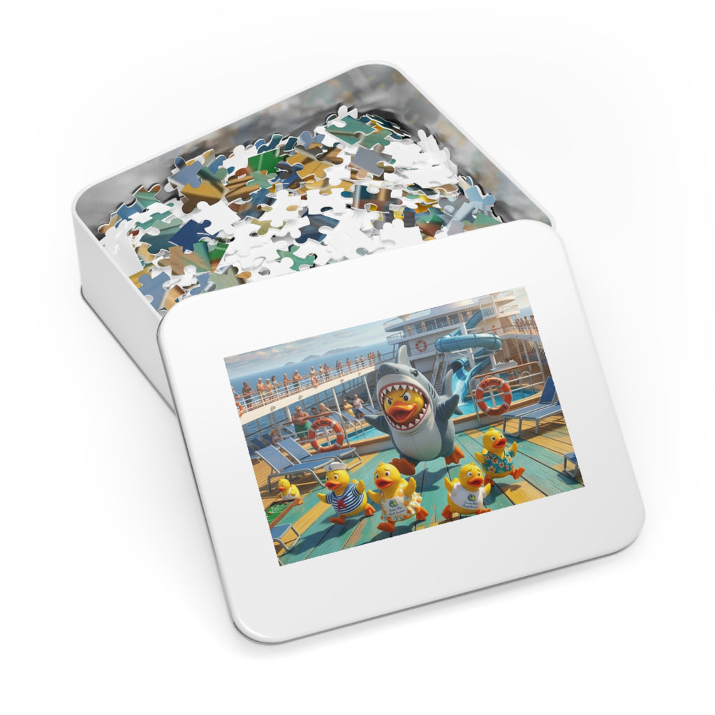 Jigsaw Puzzle with Tin Rubber Duck Playtime!