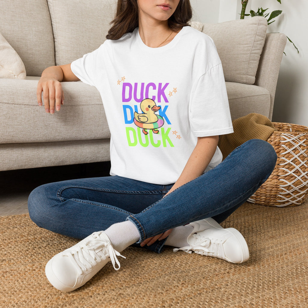Rubber Duck T-Shirt — Cute Neon Duck Kids & Adult Graphic Tee