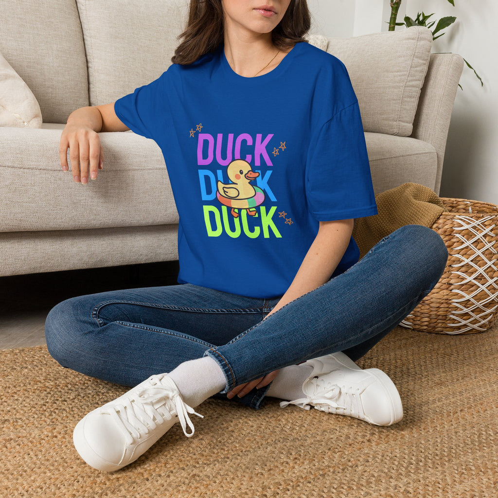 Rubber Duck T-Shirt — Cute Neon Duck Kids & Adult Graphic Tee