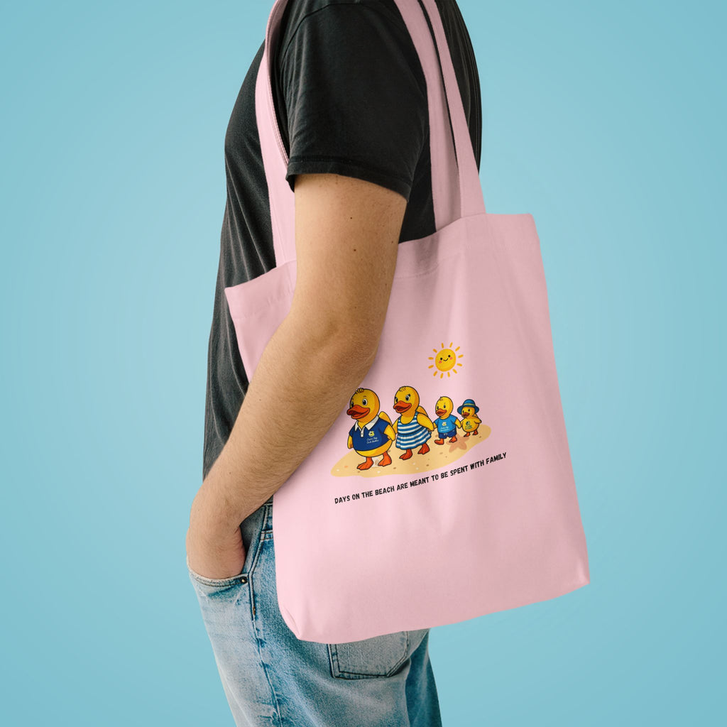 Rubber Duck Family Beach Cotton Tote Bag – Eco-Friendly Shopper