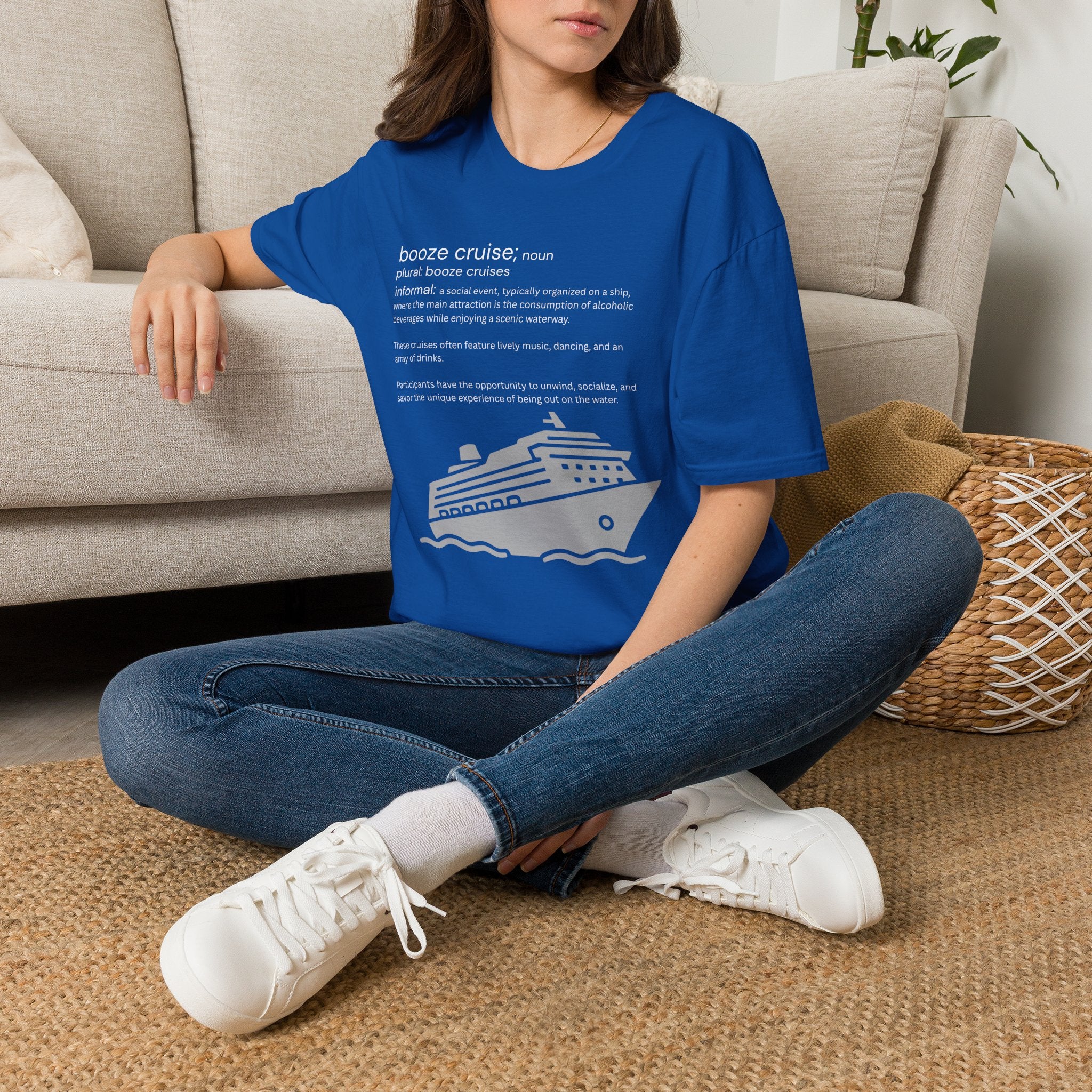 Booze Cruise Definition T-Shirt — Funny Cruise Party Graphic Tee