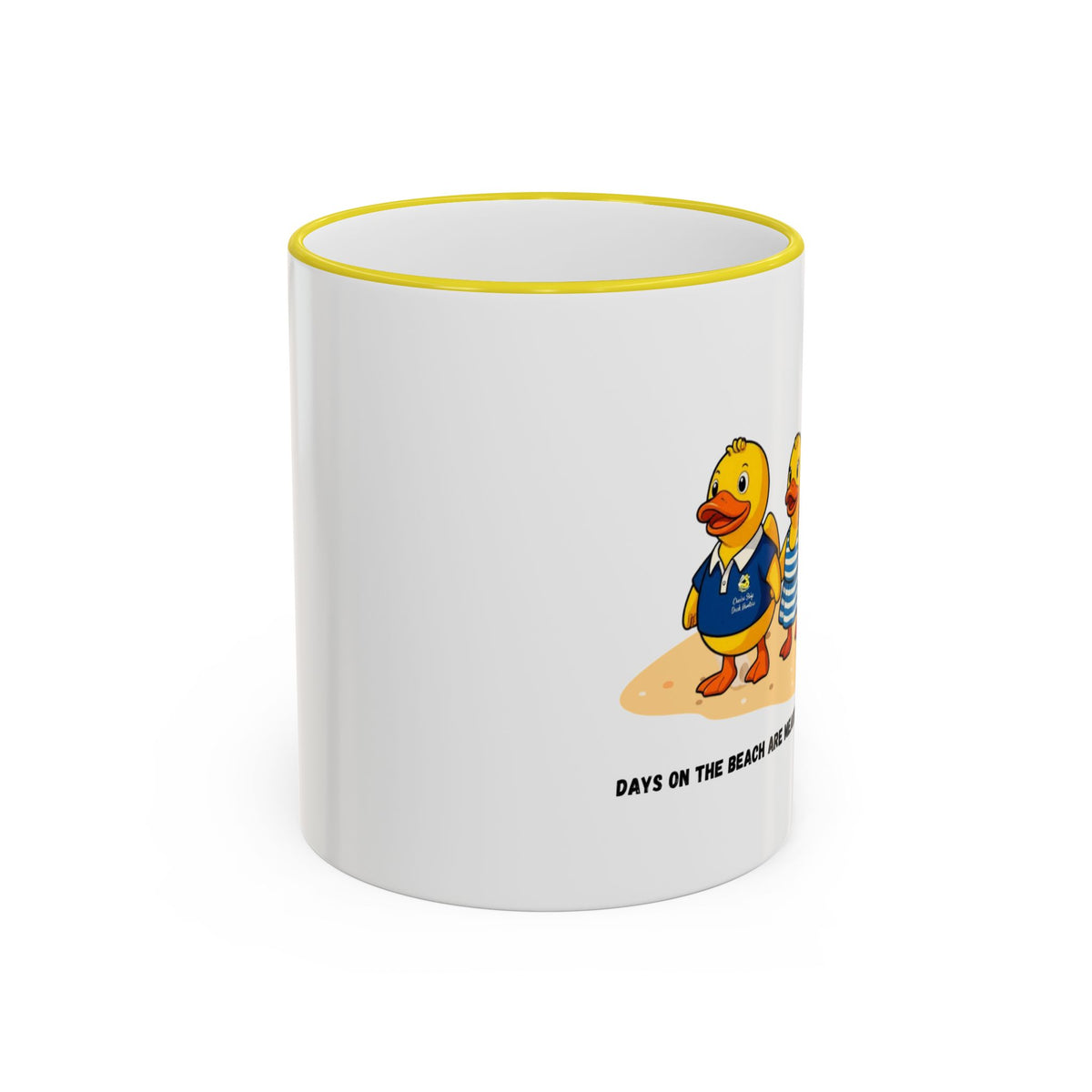 Beach Duck  Family Accent Rim Mug — "Days on the Beach Family"