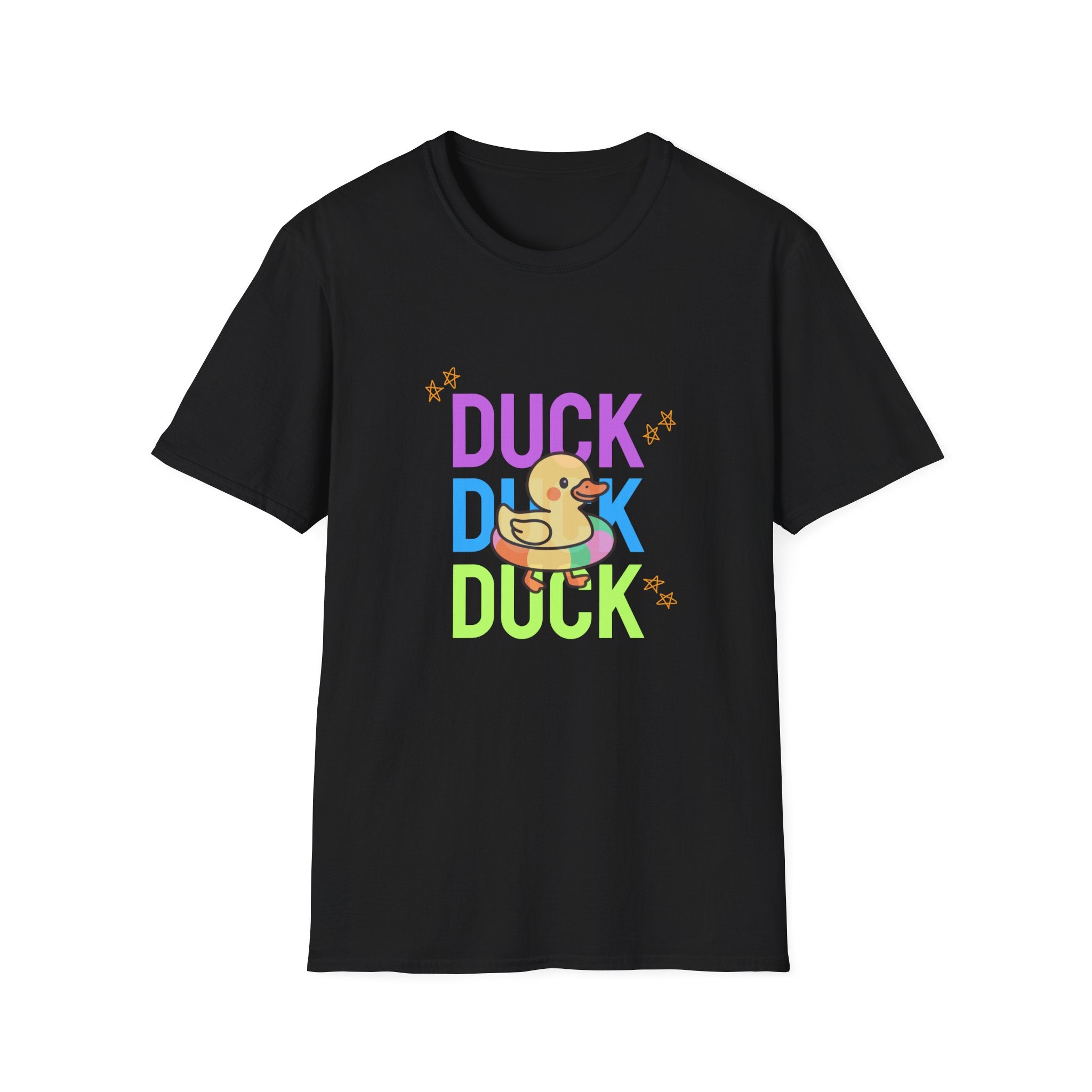 Rubber Duck T-Shirt — Cute Neon Duck Kids & Adult Graphic Tee