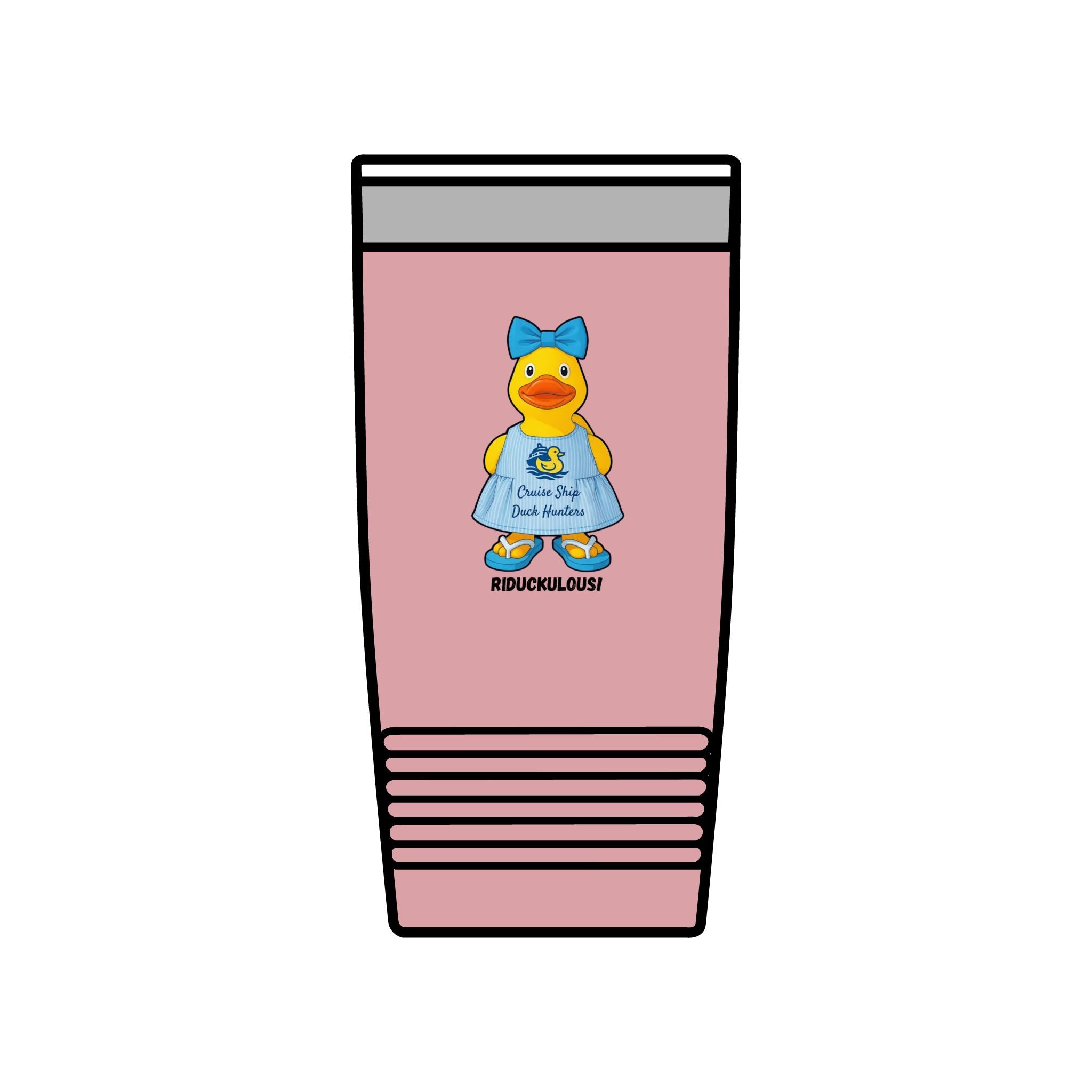 20oz Insulated Tumbler — Cute Rubber Duck "Ridiculously" Design