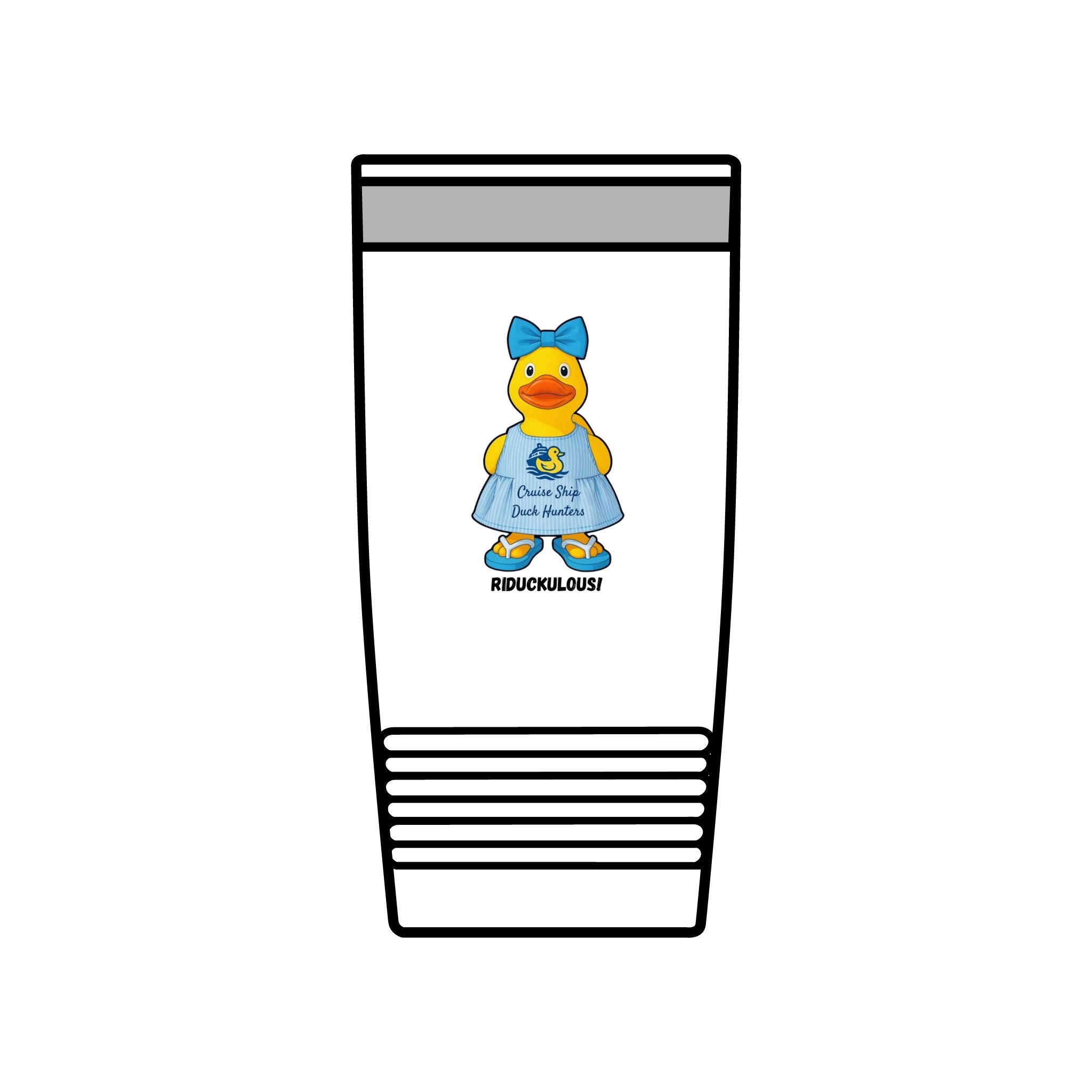 20oz Insulated Tumbler — Cute Rubber Duck "Ridiculously" Design