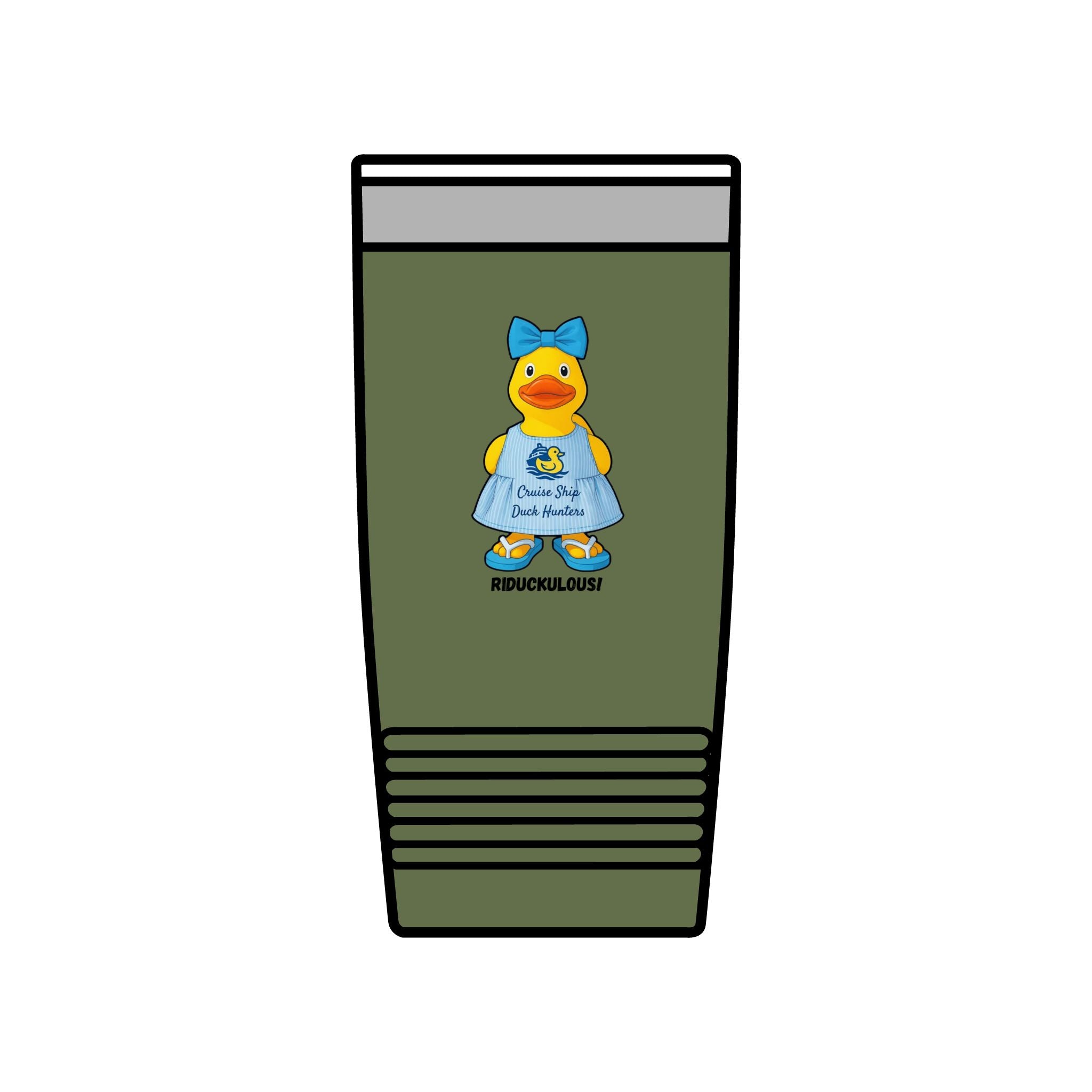 20oz Insulated Tumbler — Cute Rubber Duck "Ridiculously" Design