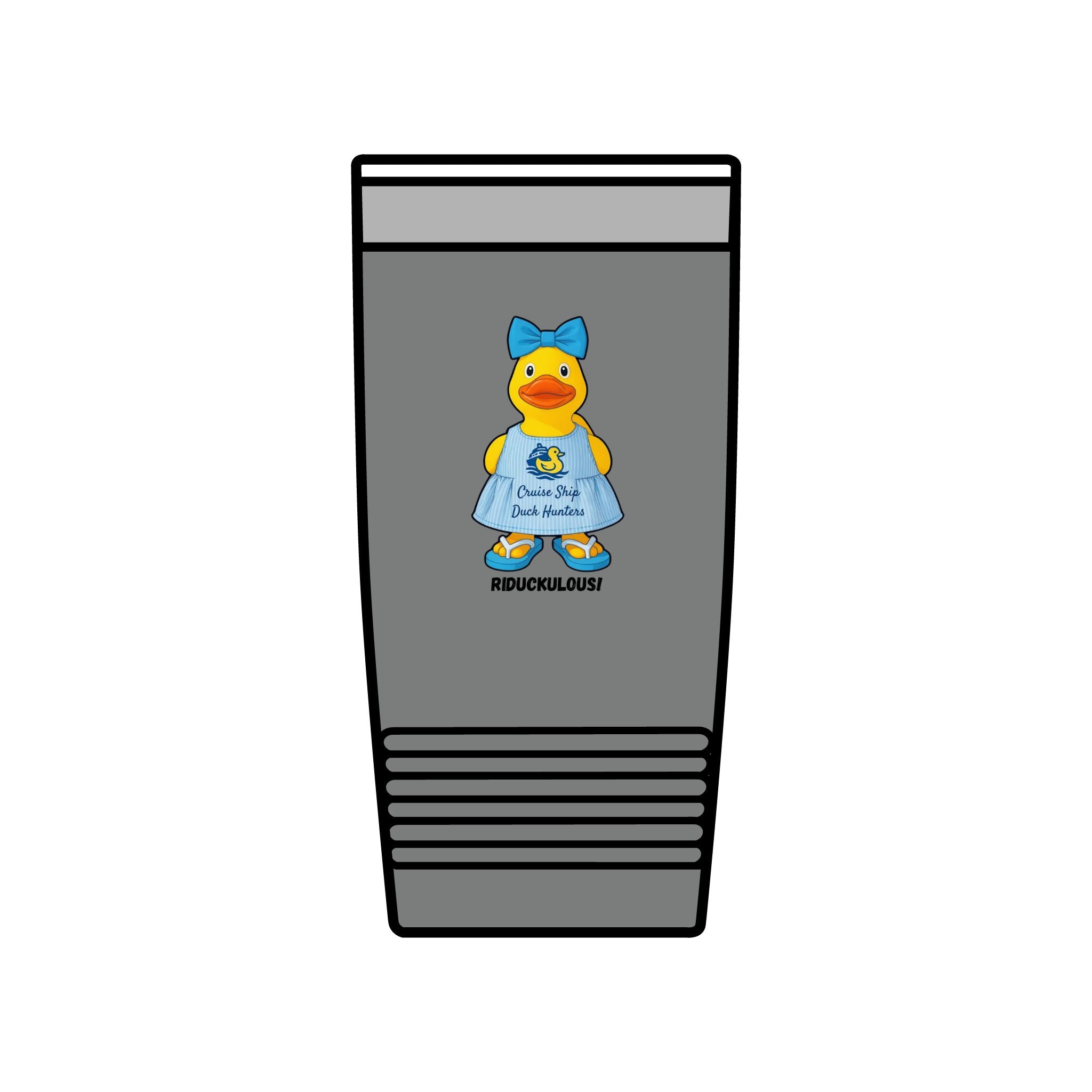 20oz Insulated Tumbler — Cute Rubber Duck "Ridiculously" Design