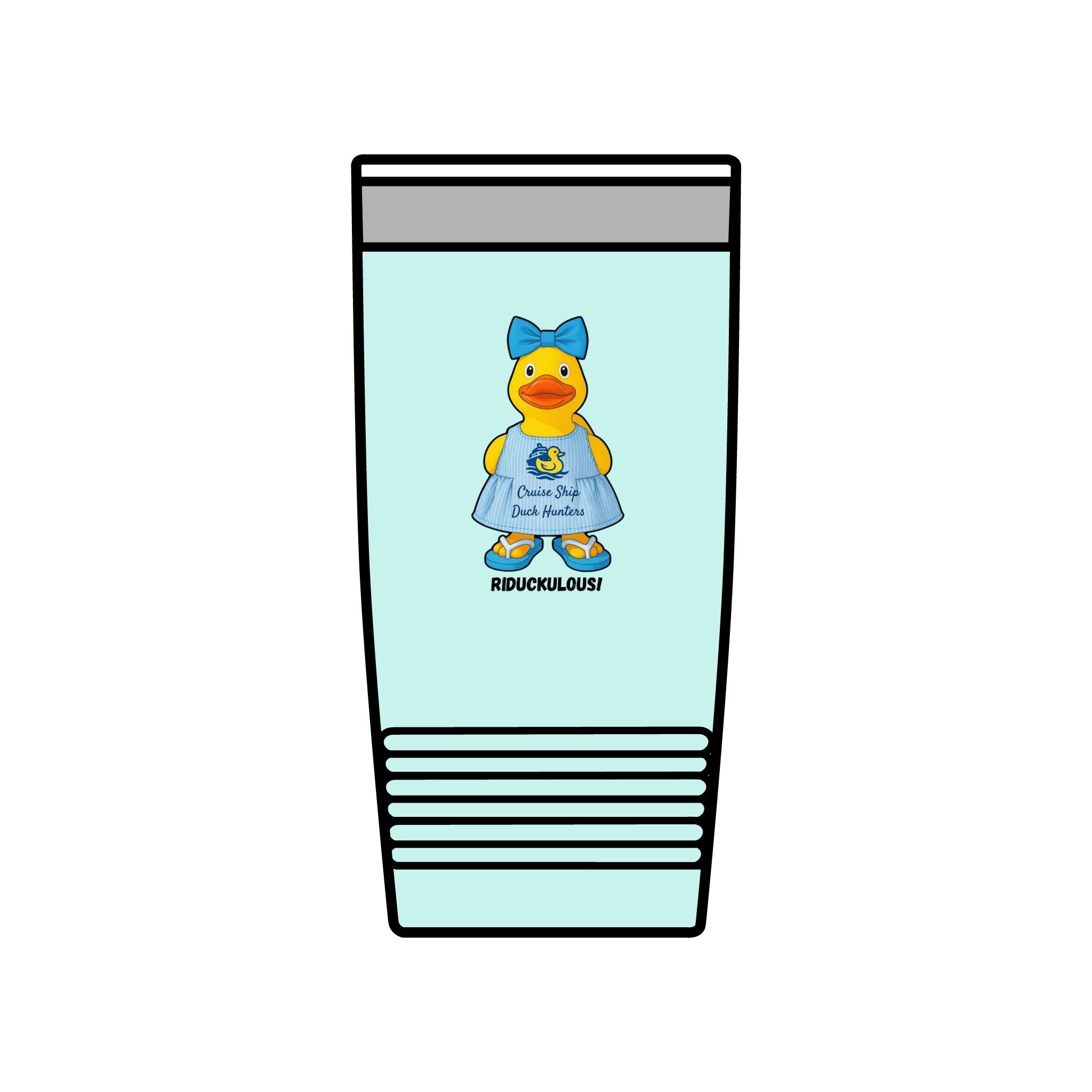 20oz Insulated Tumbler — Cute Rubber Duck "Ridiculously" Design