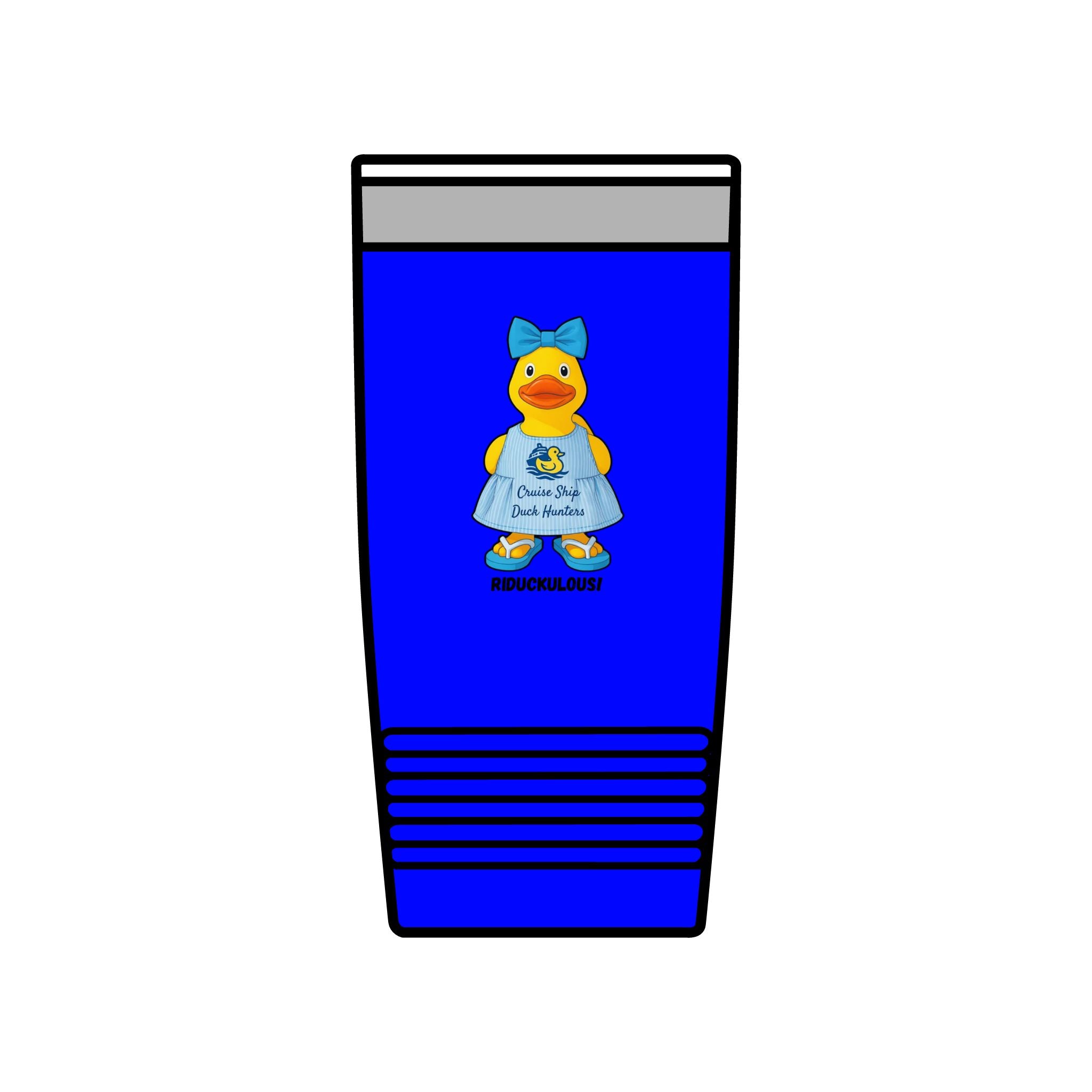 20oz Insulated Tumbler — Cute Rubber Duck "Ridiculously" Design