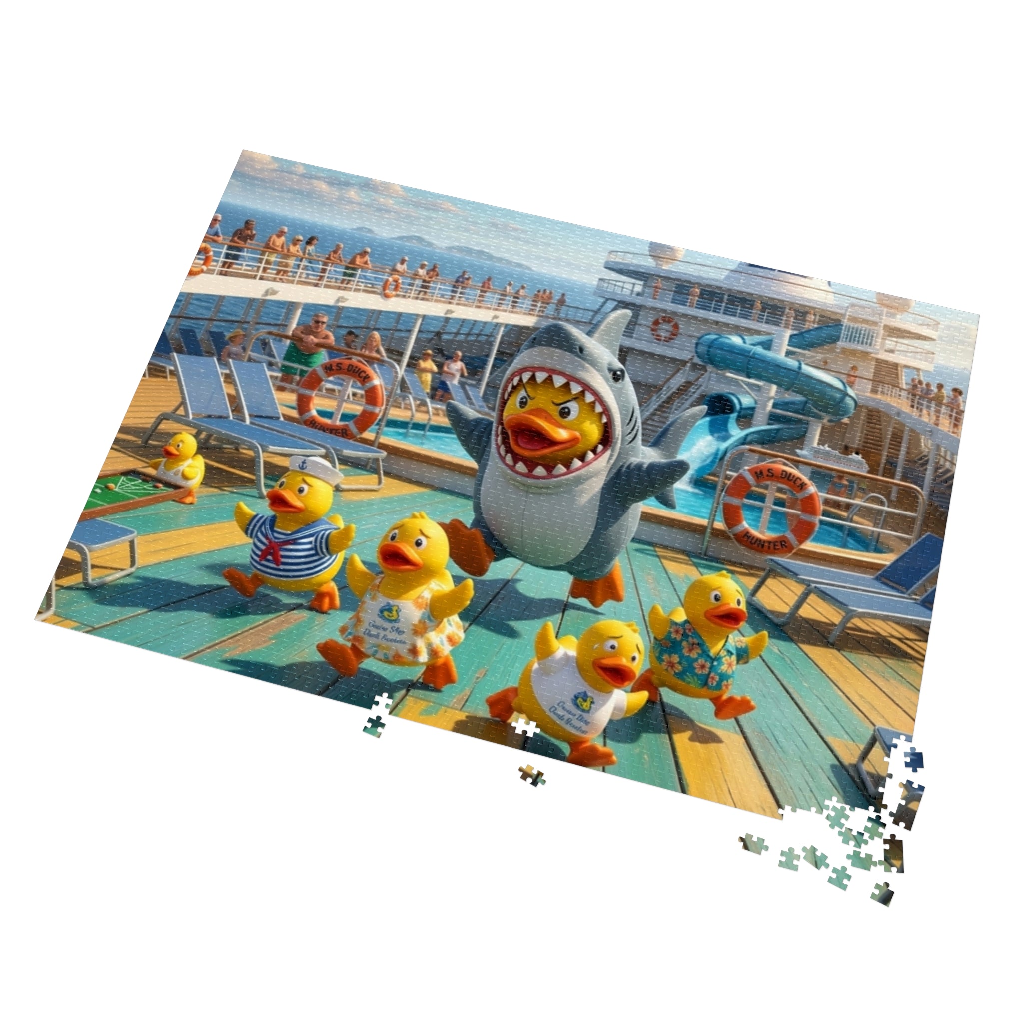 Jigsaw Puzzle with Tin Rubber Duck Playtime!