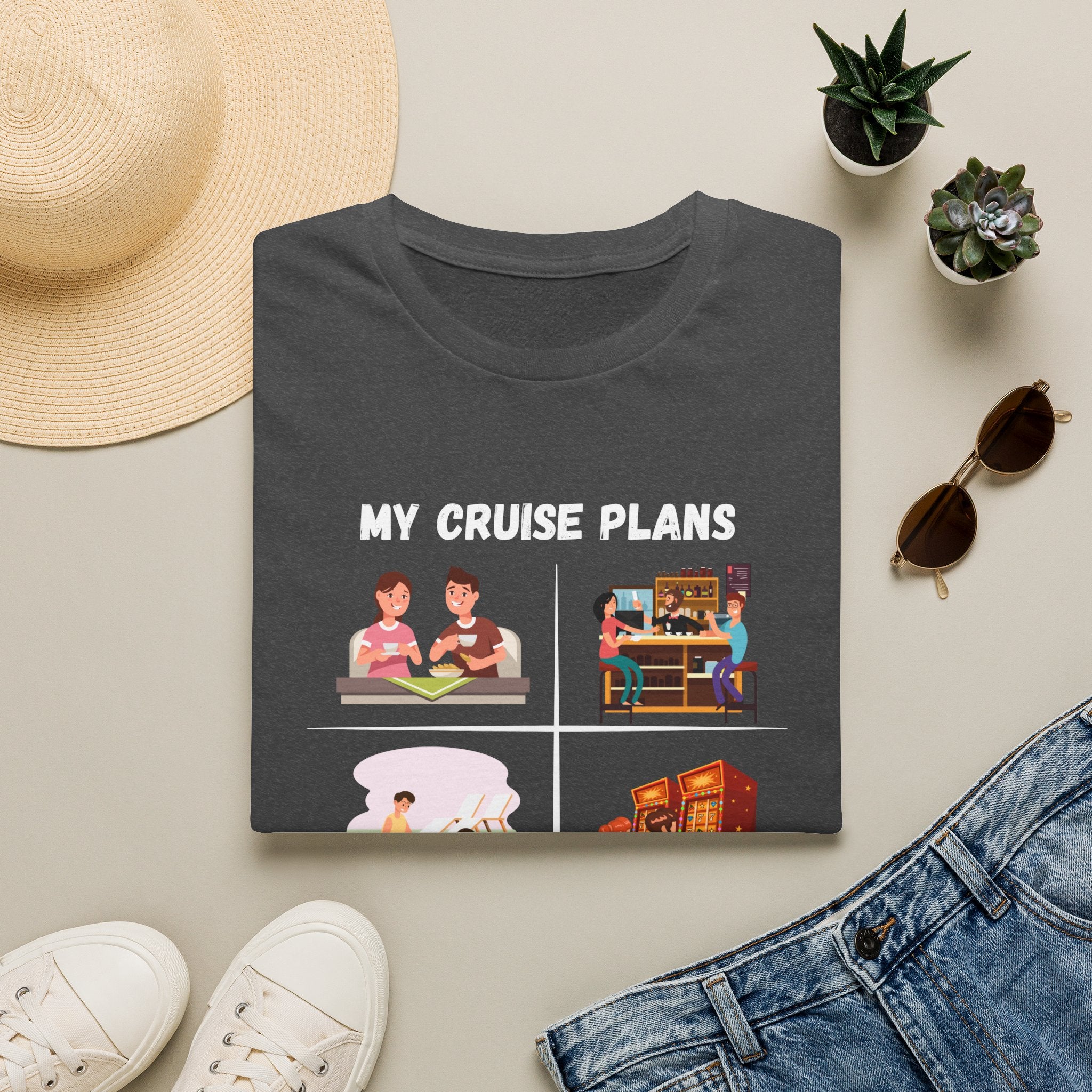 Cruise Plans T-Shirt — Funny Vacation Activity Graphic Tee