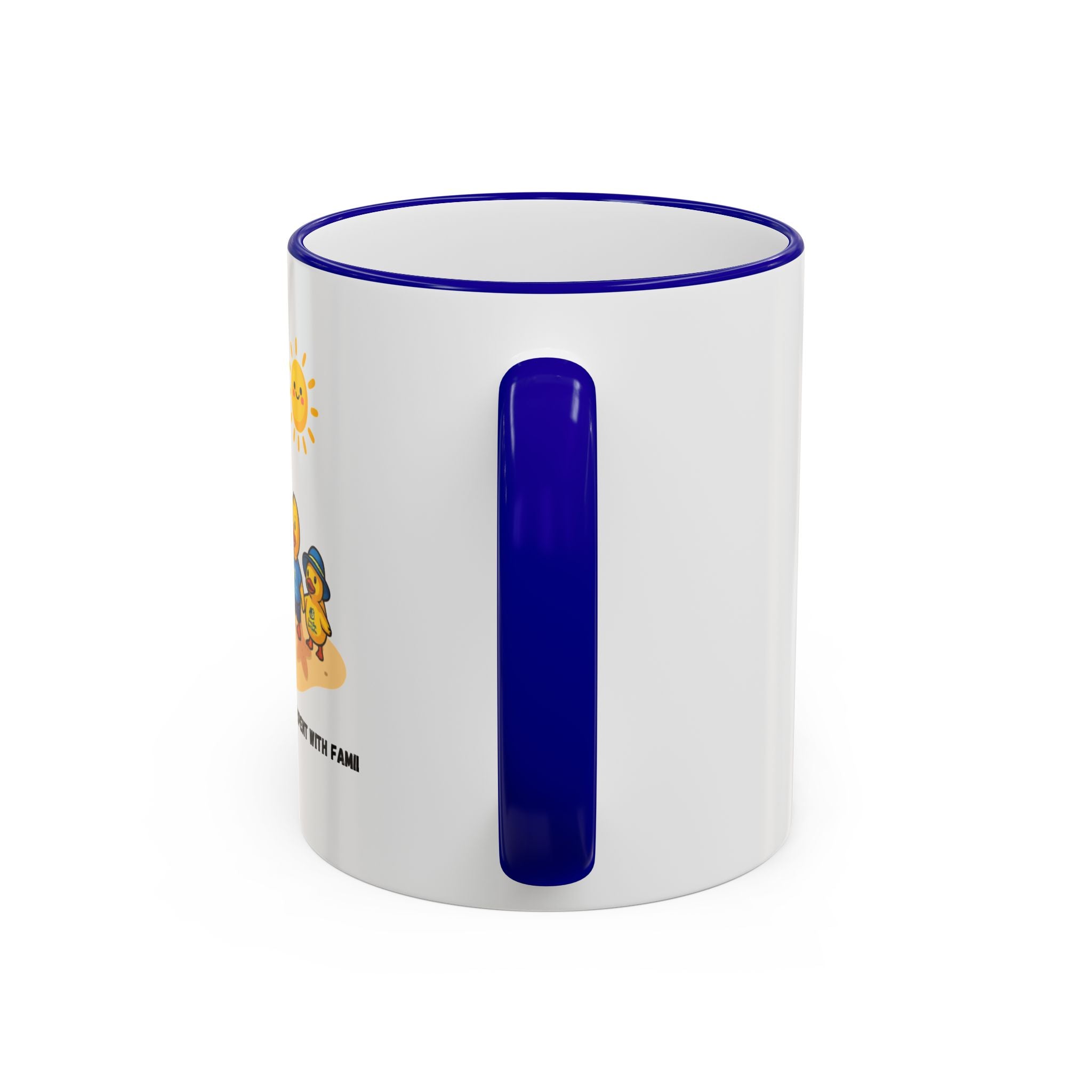 Beach Duck  Family Accent Rim Mug — "Days on the Beach Family"