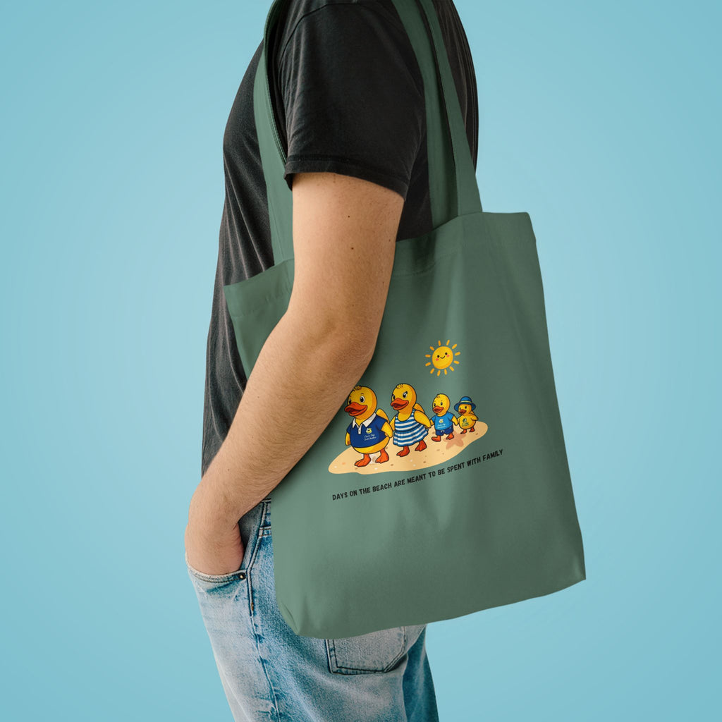 Rubber Duck Family Beach Cotton Tote Bag – Eco-Friendly Shopper