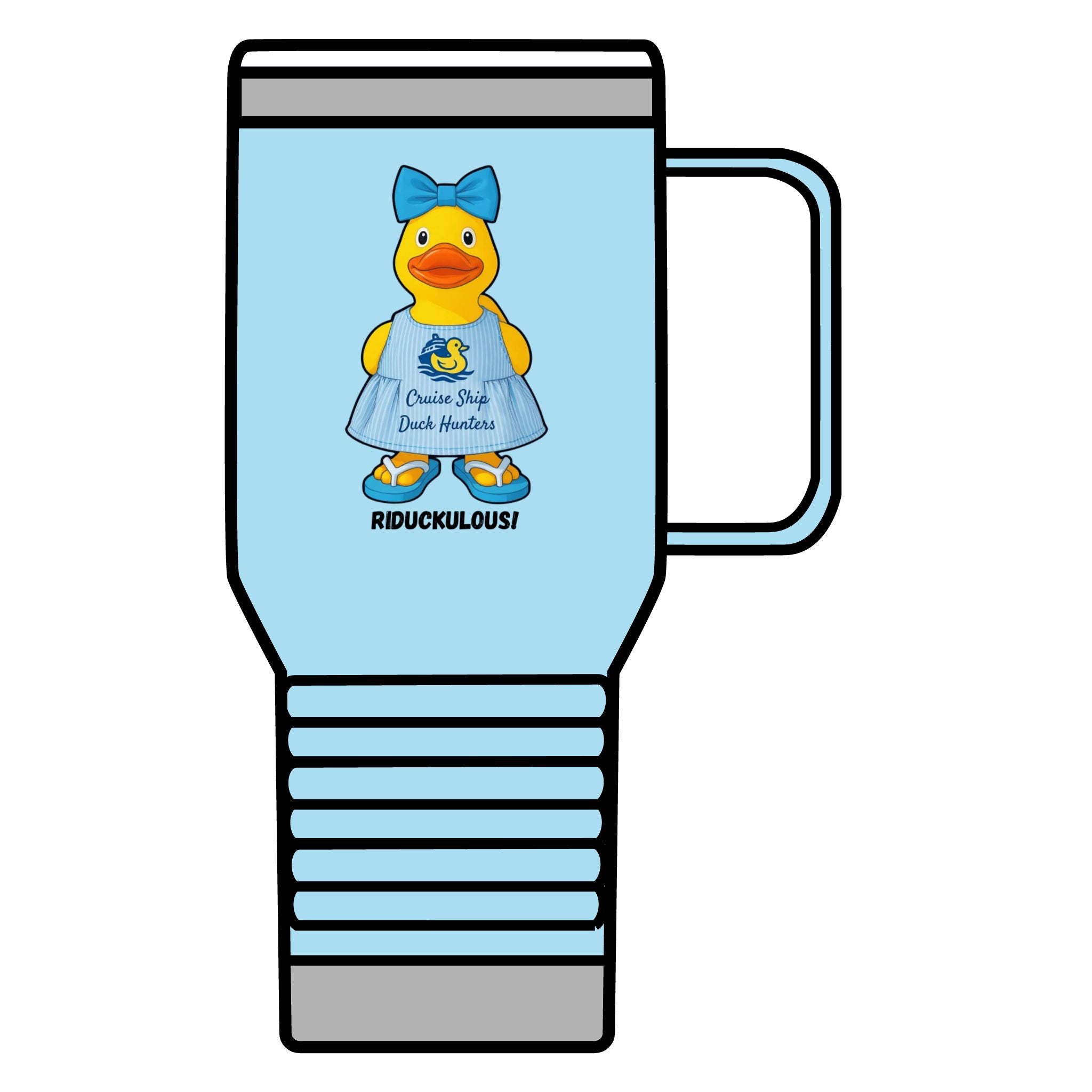 Riduckulous Rubber Duck 20oz Travel Mug — Cute Duck Design Coffee Tumbler