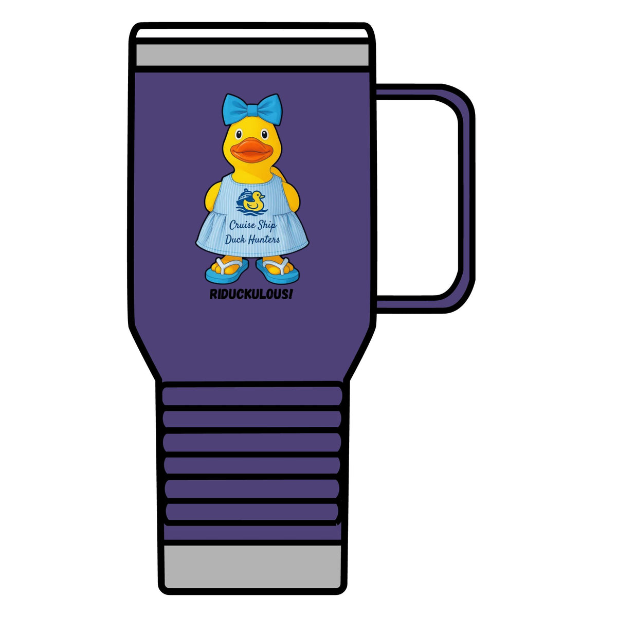 Riduckulous Rubber Duck 20oz Travel Mug — Cute Duck Design Coffee Tumbler