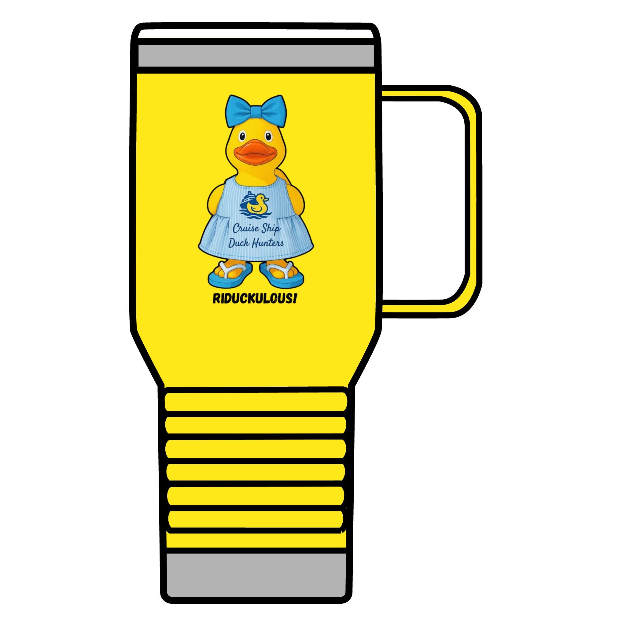 Riduckulous Rubber Duck 20oz Travel Mug — Cute Duck Design Coffee Tumbler