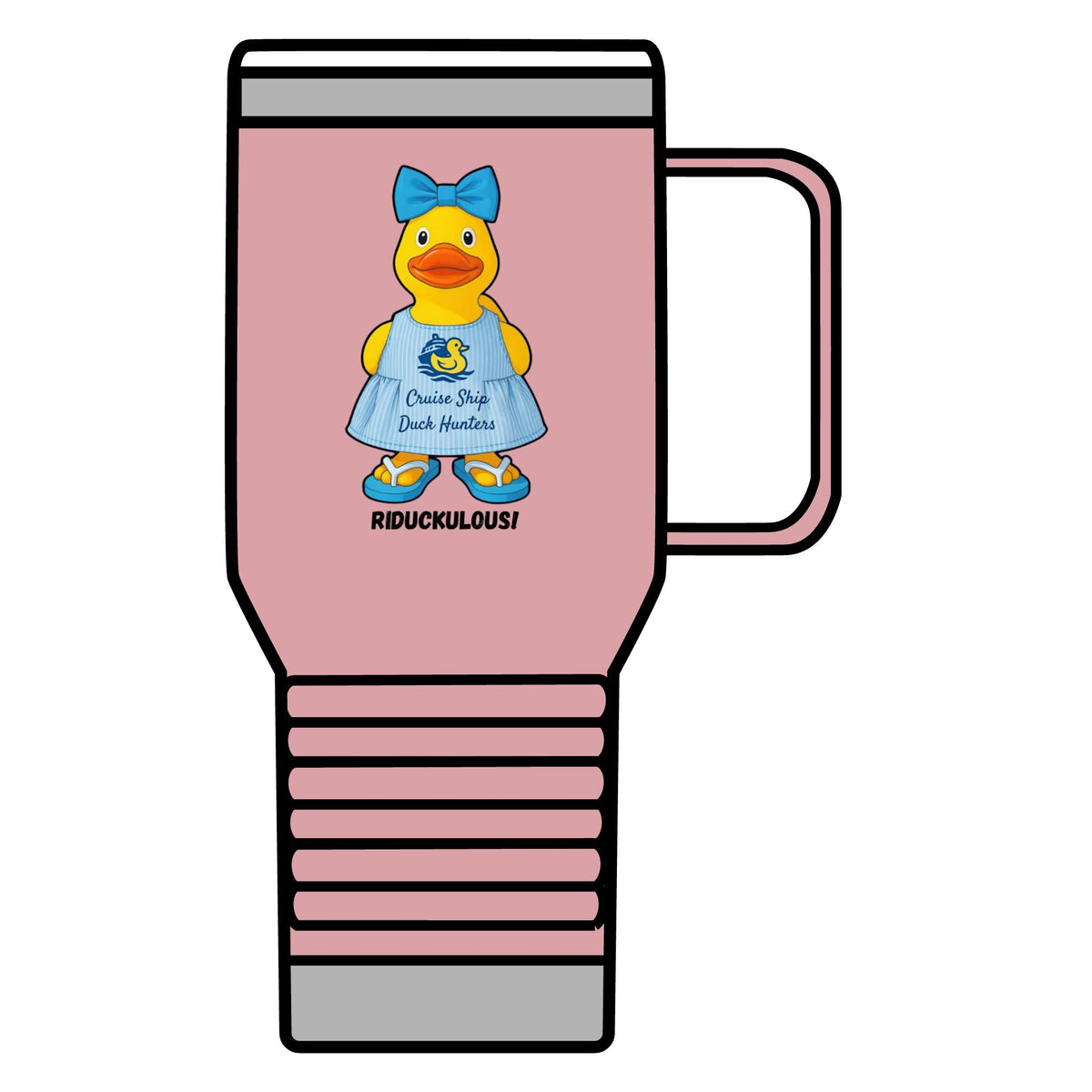 Riduckulous Rubber Duck 20oz Travel Mug — Cute Duck Design Coffee Tumbler
