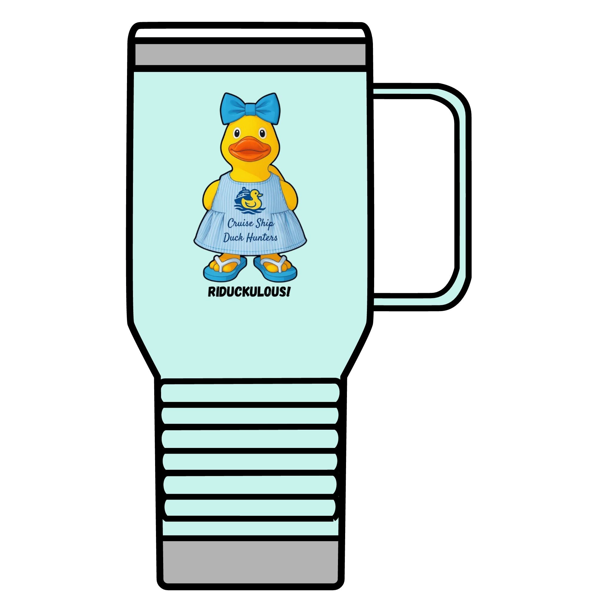 Riduckulous Rubber Duck 20oz Travel Mug — Cute Duck Design Coffee Tumbler