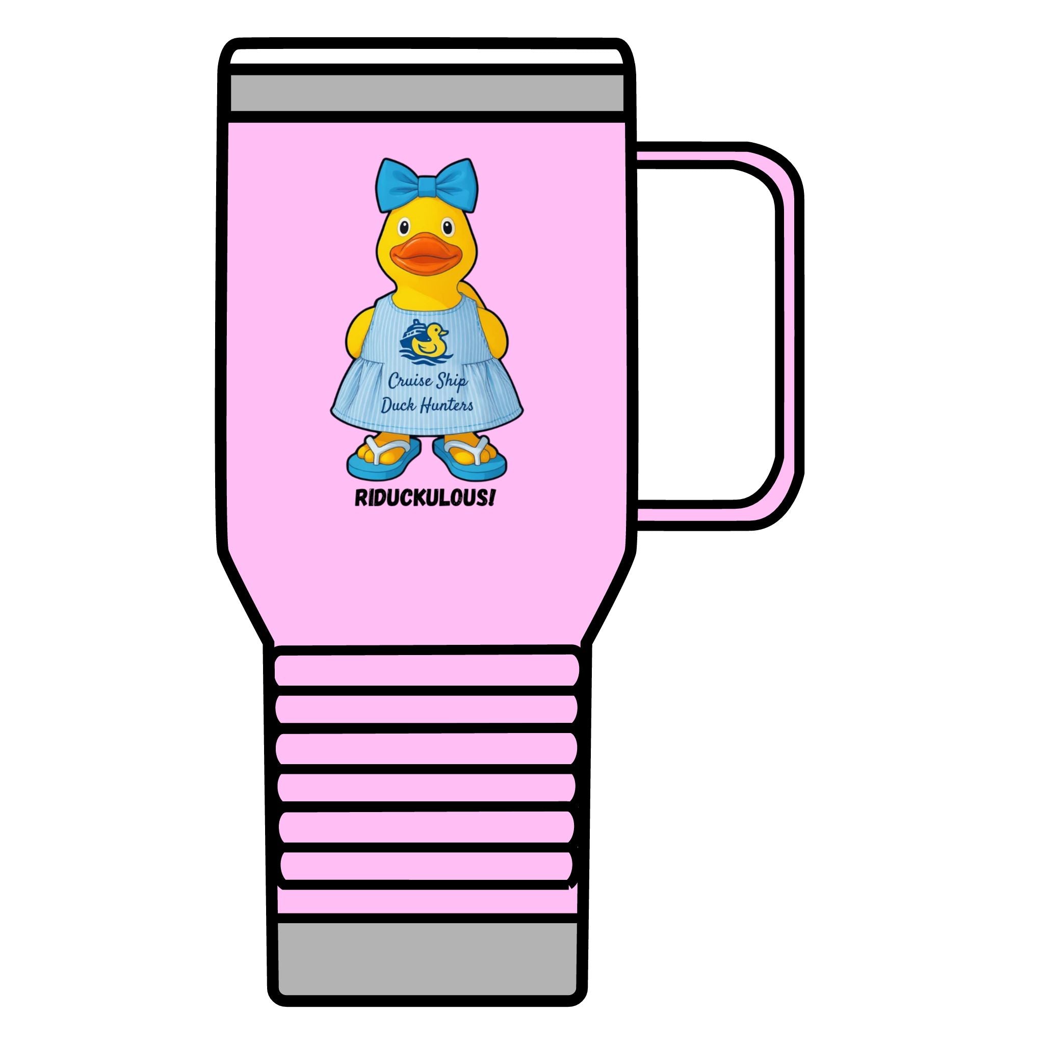 Riduckulous Rubber Duck 20oz Travel Mug — Cute Duck Design Coffee Tumbler