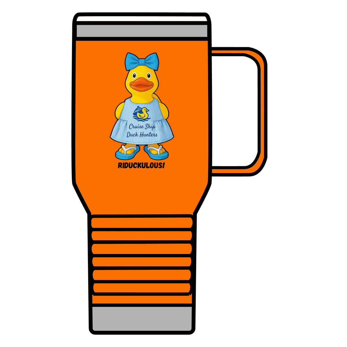 Riduckulous Rubber Duck 20oz Travel Mug — Cute Duck Design Coffee Tumbler