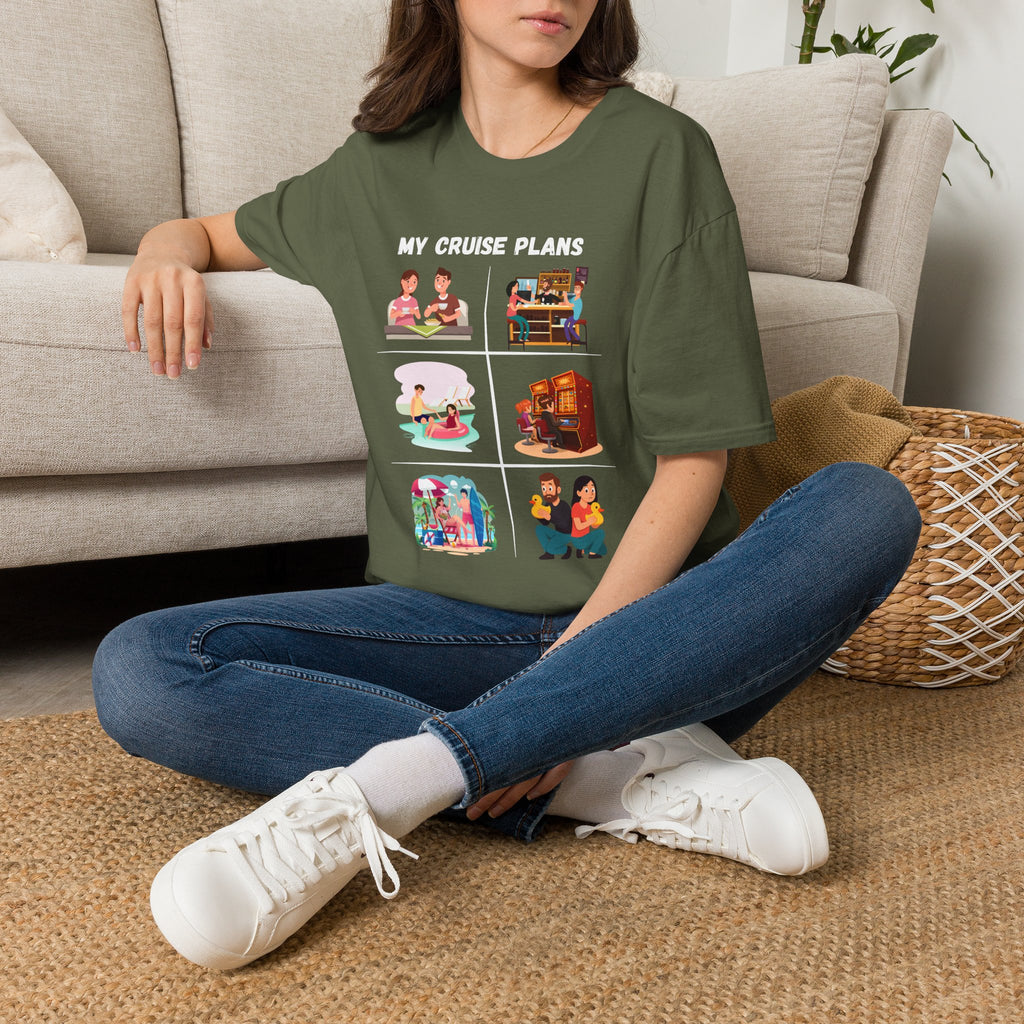 Cruise Plans T-Shirt — Funny Vacation Activity Graphic Tee