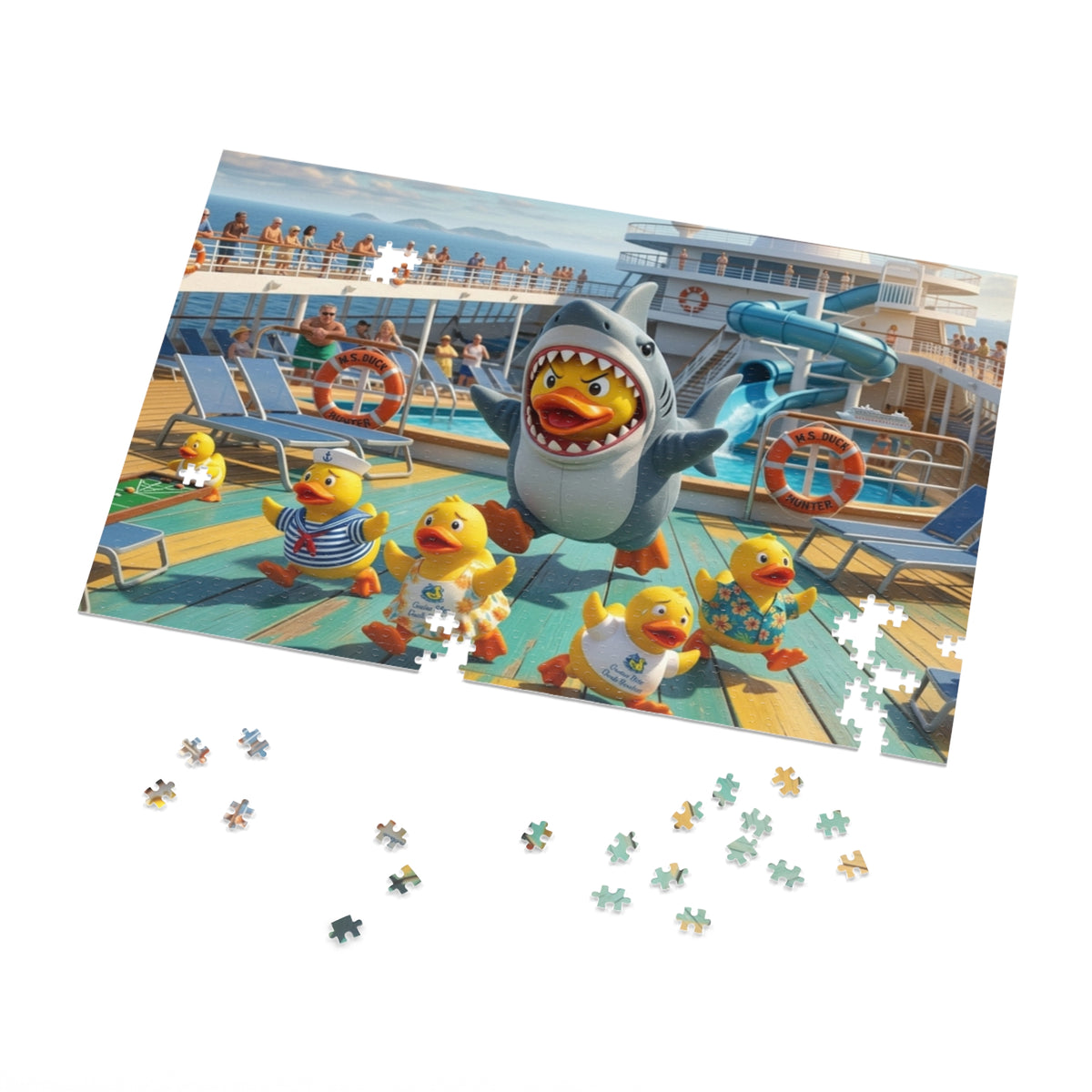 Jigsaw Puzzle with Tin Rubber Duck Playtime!