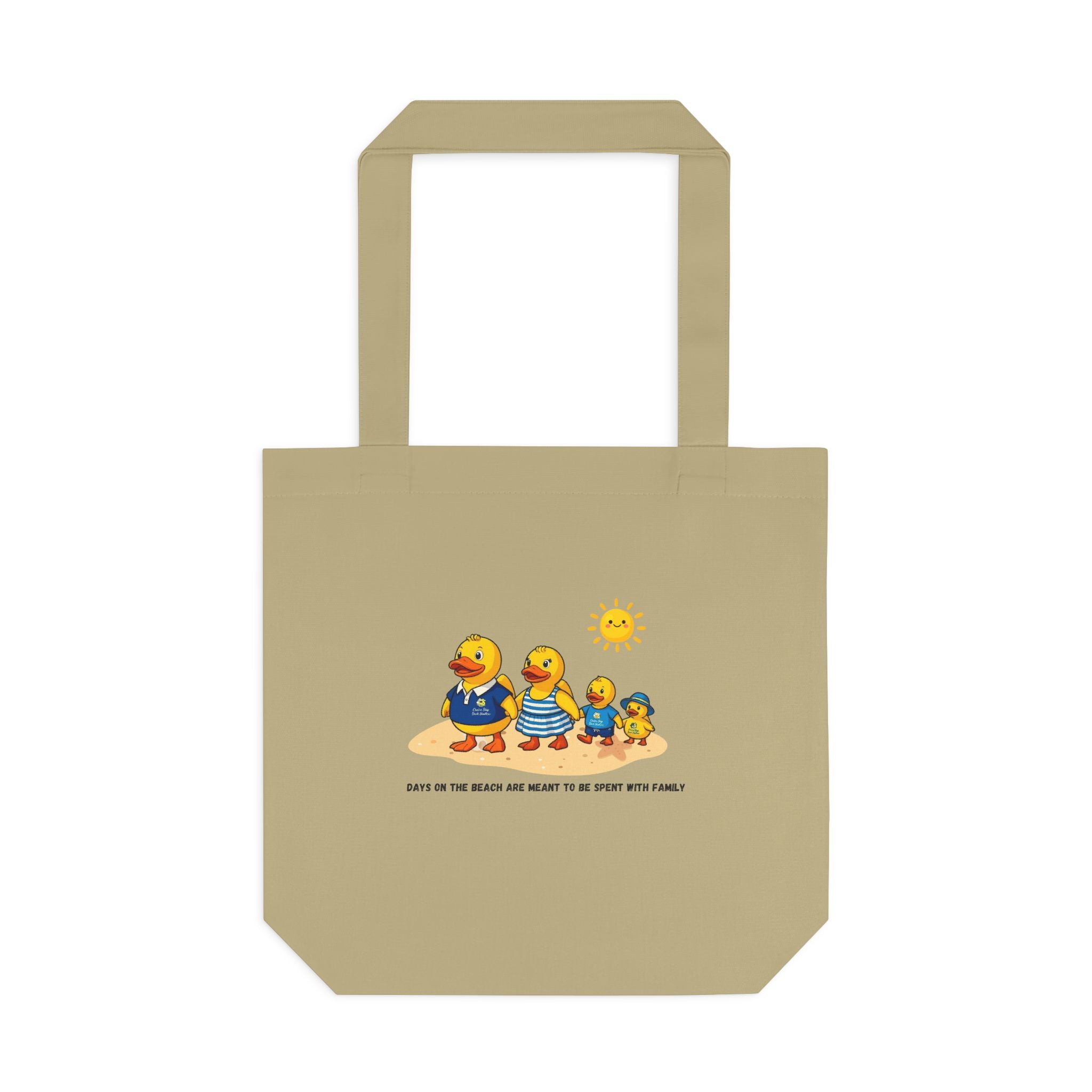 Rubber Duck Family Beach Cotton Tote Bag – Eco-Friendly Shopper