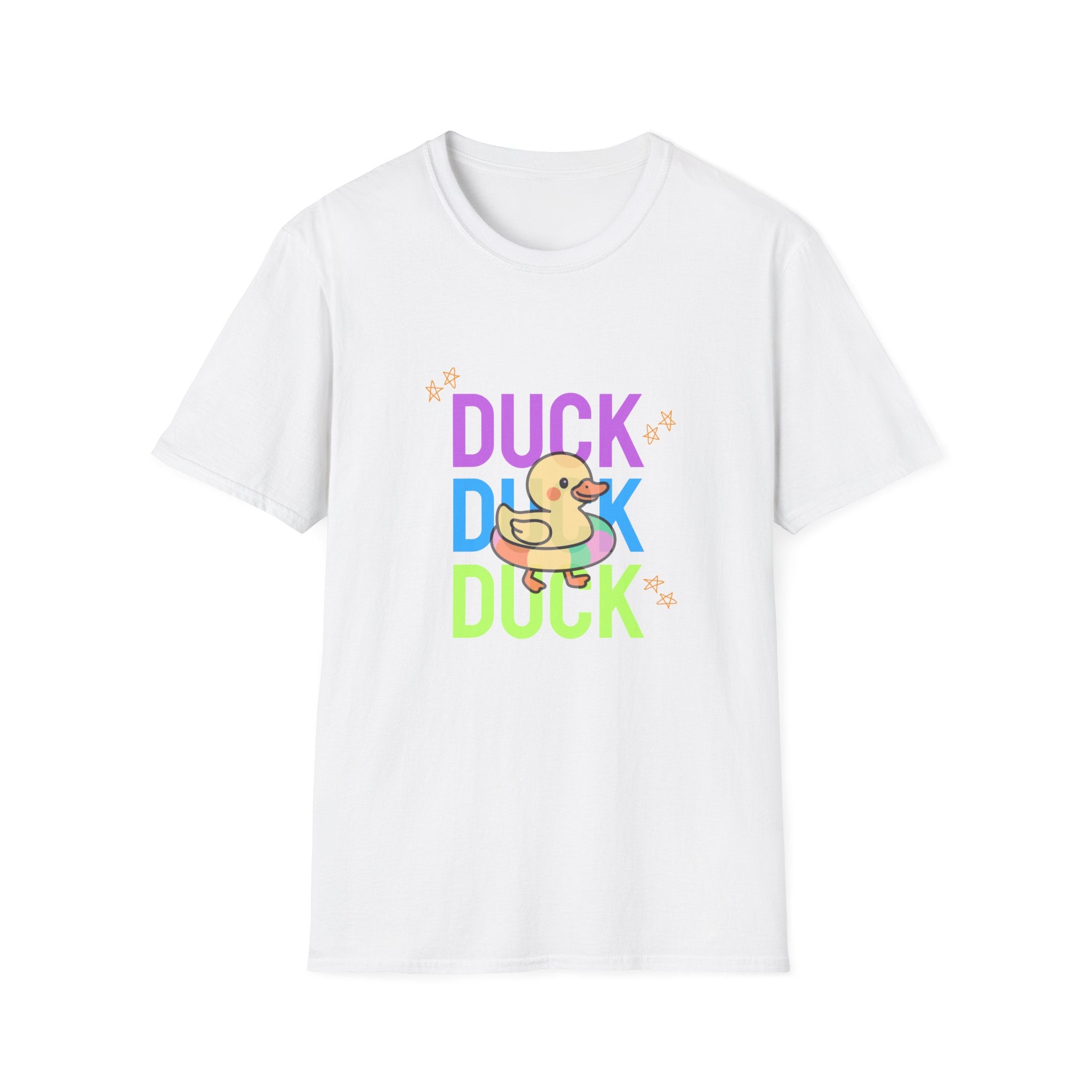 Rubber Duck T-Shirt — Cute Neon Duck Kids & Adult Graphic Tee